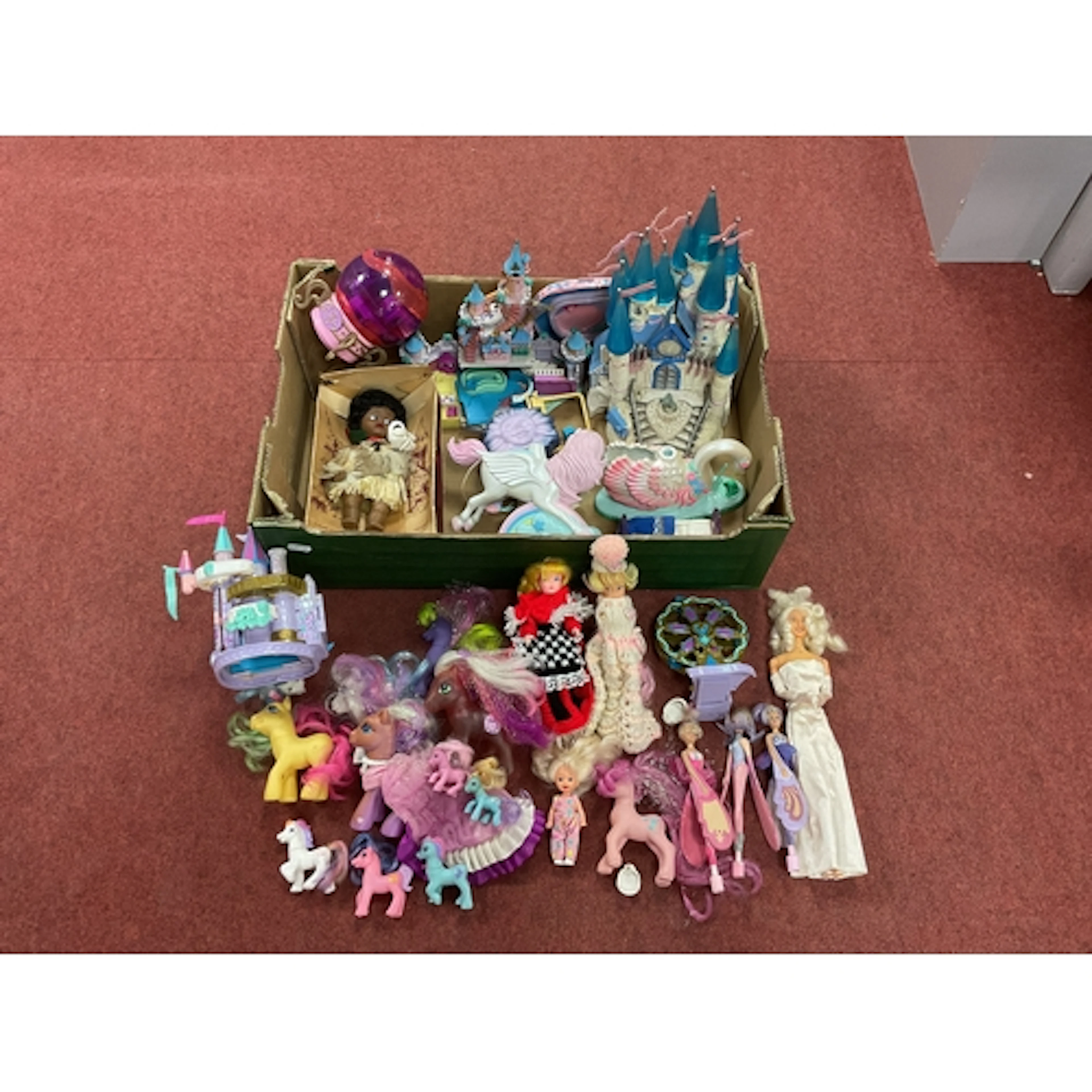 A quantity of predominantly 1990's and later dolls, playsets...