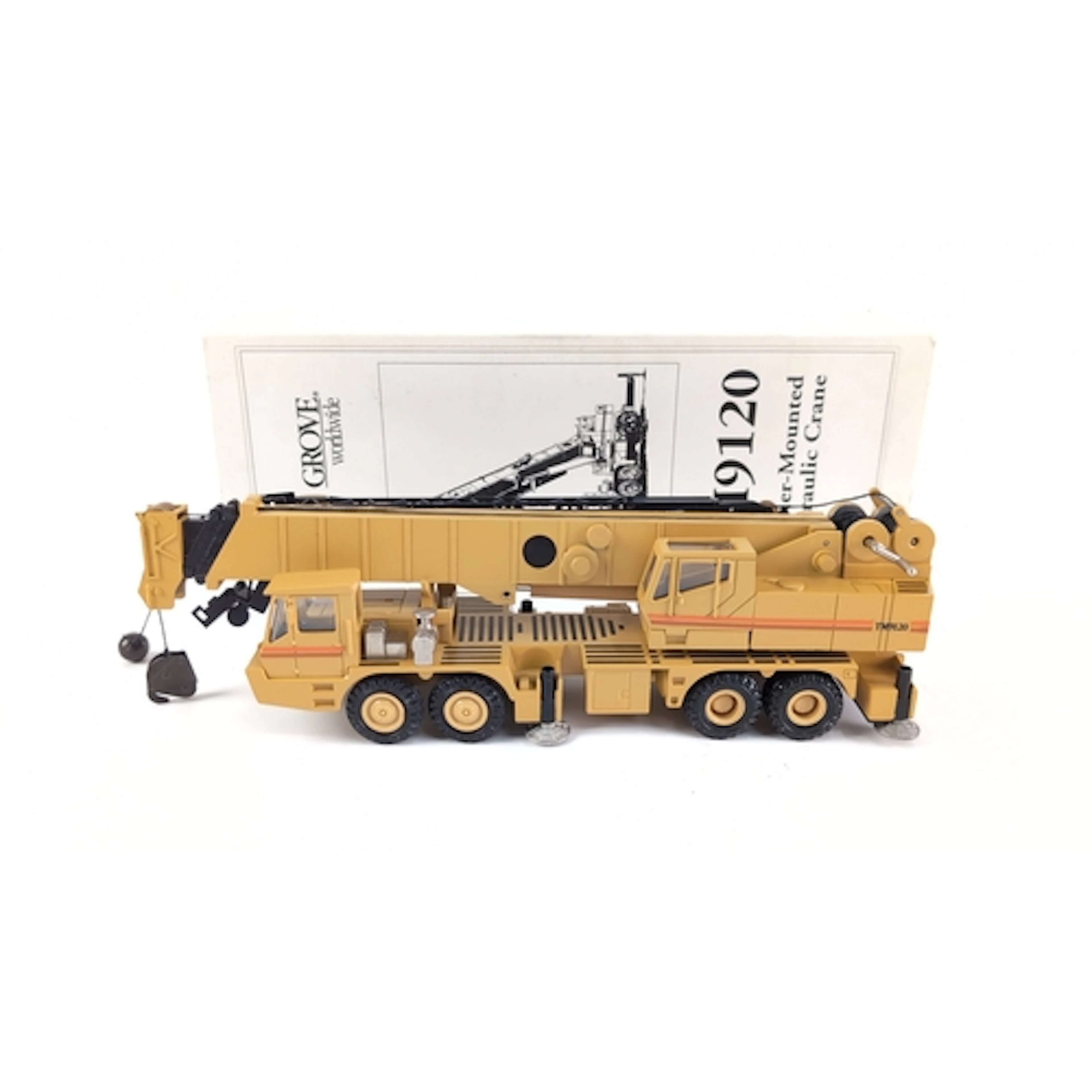 Grove TM9120 carrier-mounted hydraulic crane scale model, in...