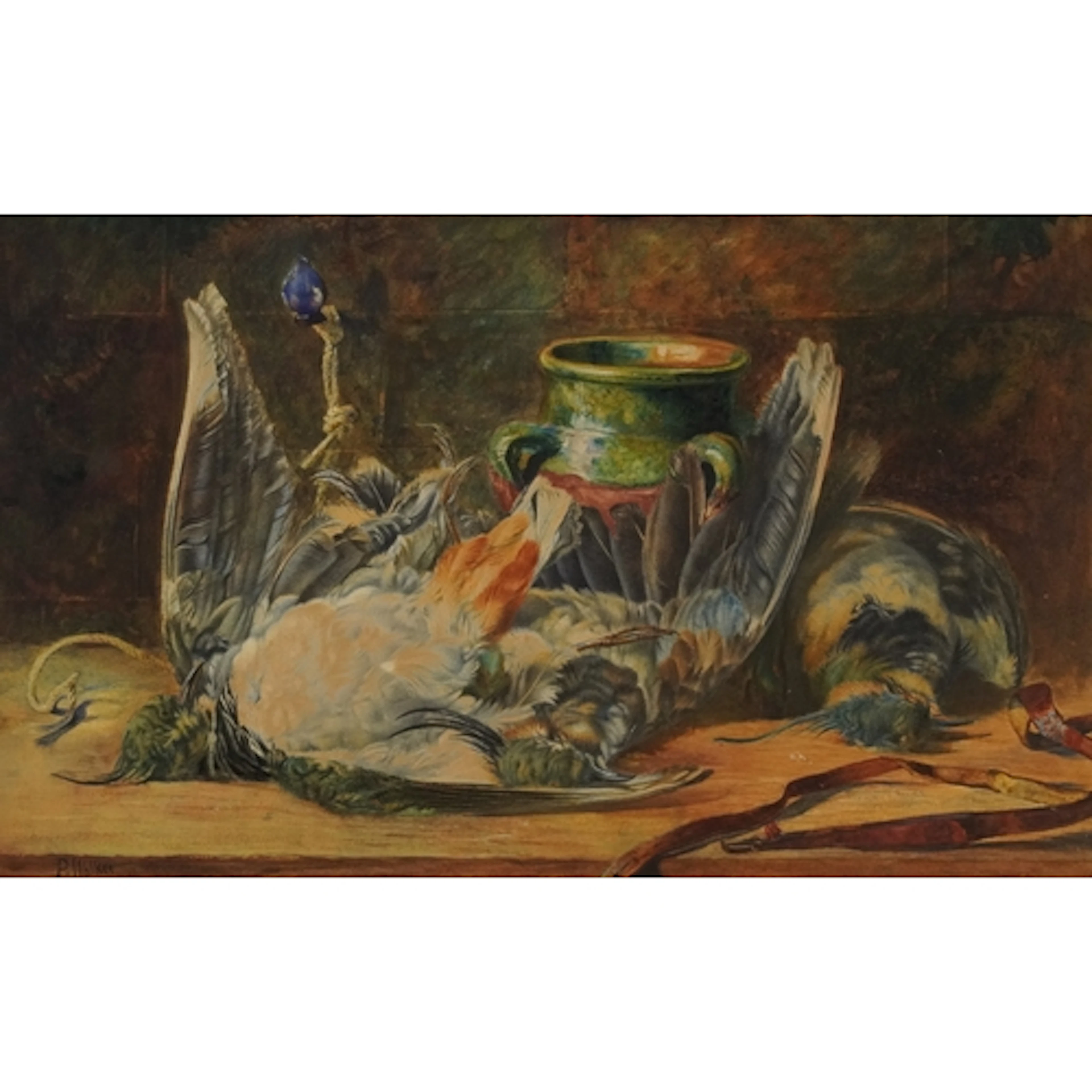 Pauline Walker - Still life, 19th century watercolour on pap...