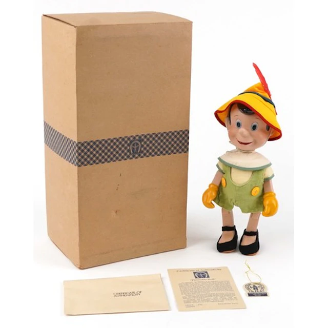 Knickerbocker Toy Co. Walt Disney porcelain Pinocchio with j...