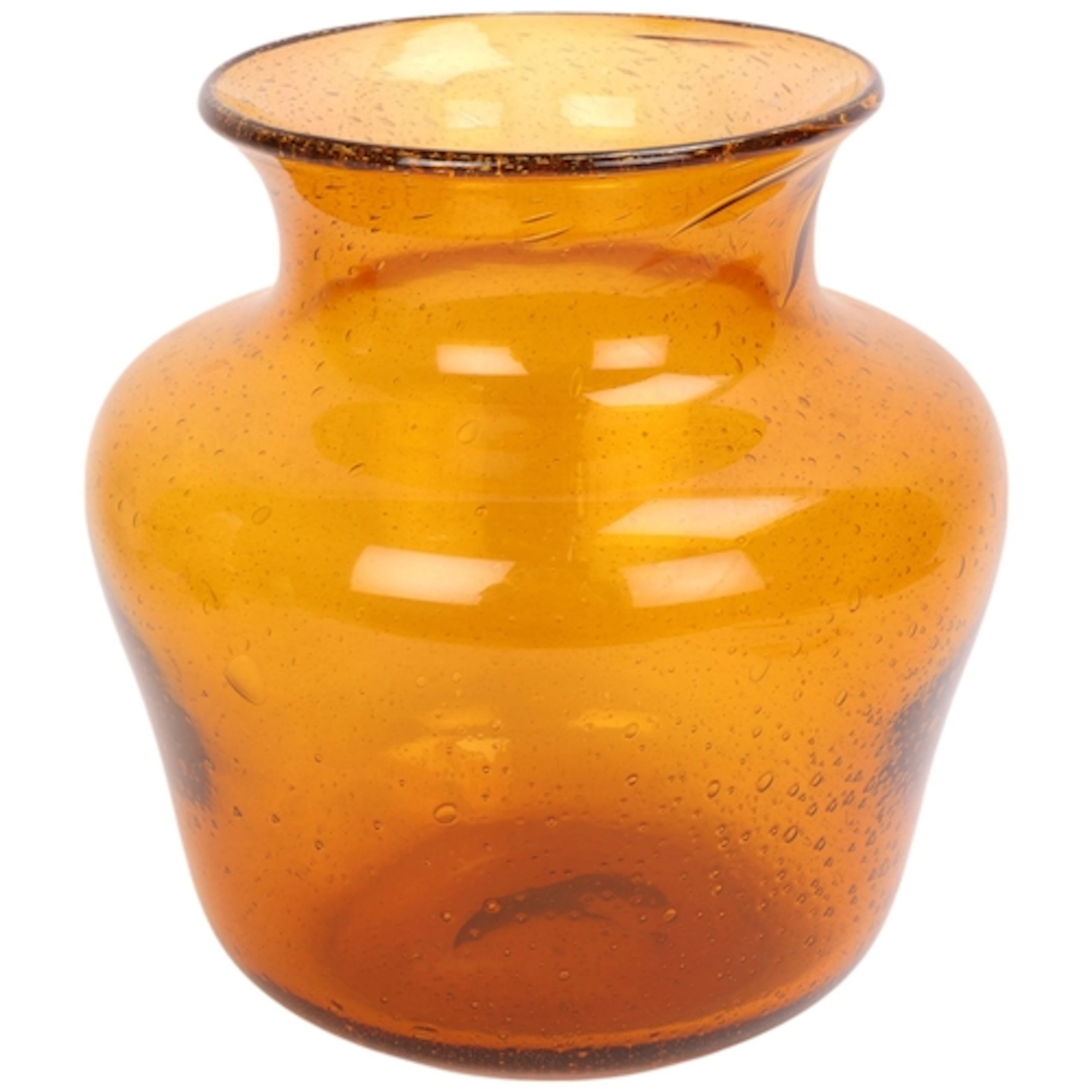 Erik Hoglund for Boda, Orange vase Boda with internal random...