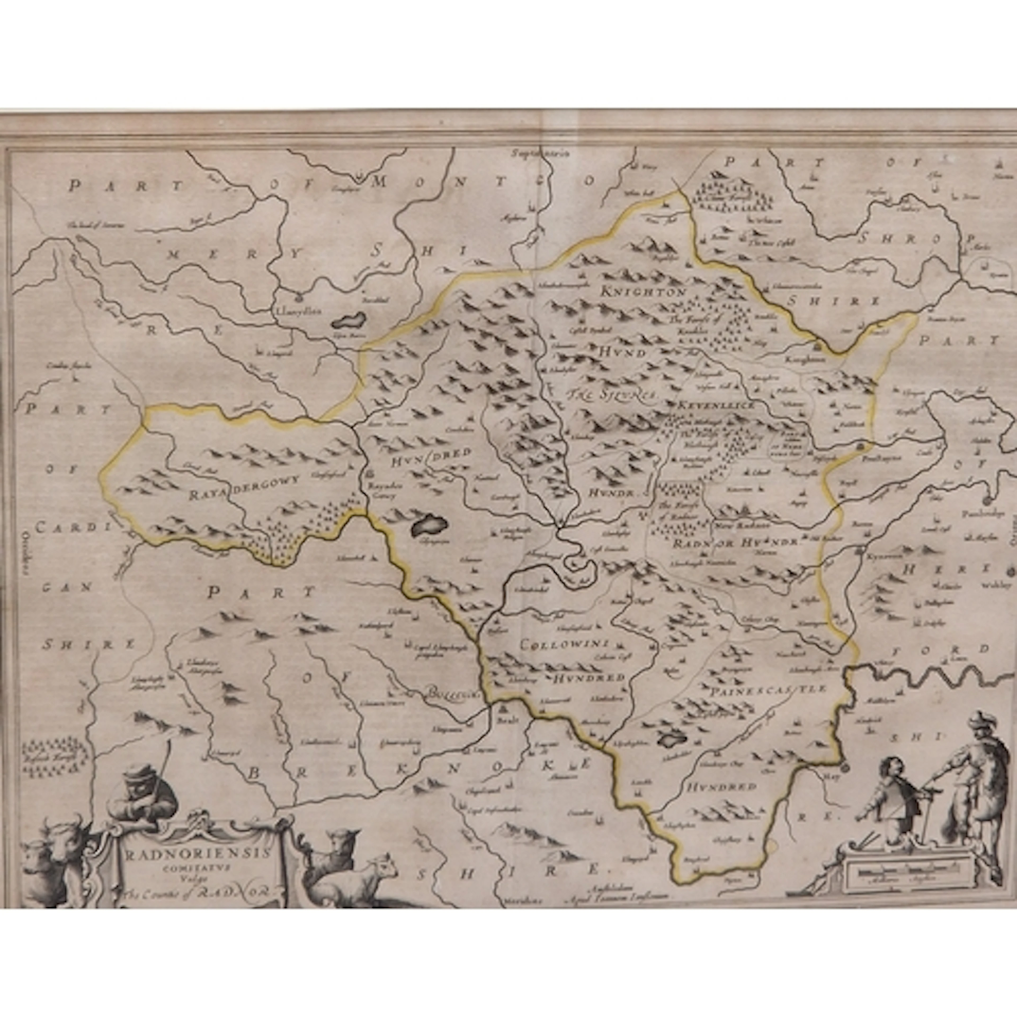 AFTER JOANNEM JANSONIUM. 'Radnoriensis Comitatus', engraved ...