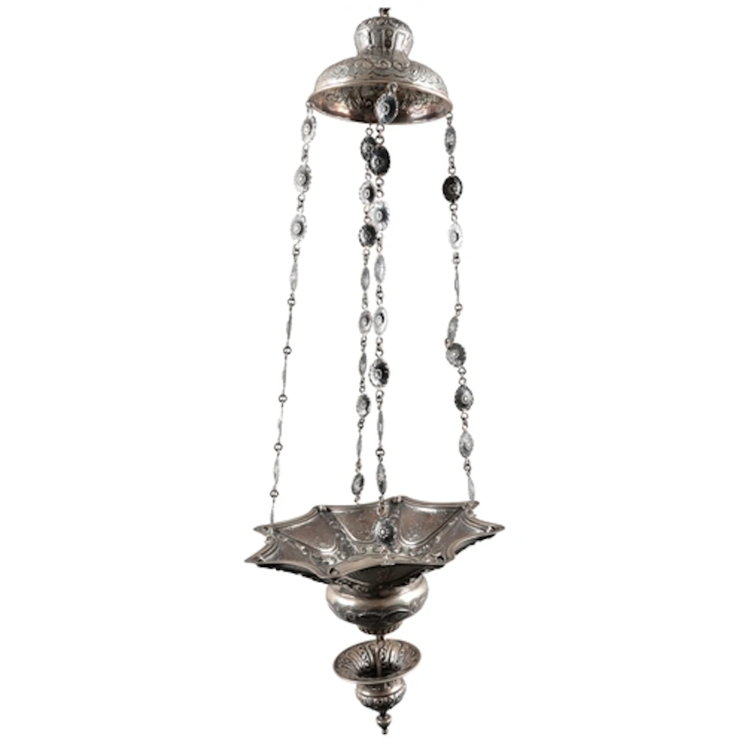 A 19th century North European white metal Judenstern (Sabbat...
