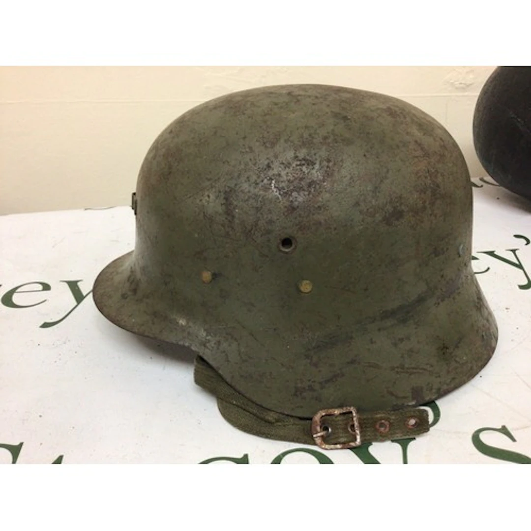 A II world war Spanish Military helmet with original lining ...