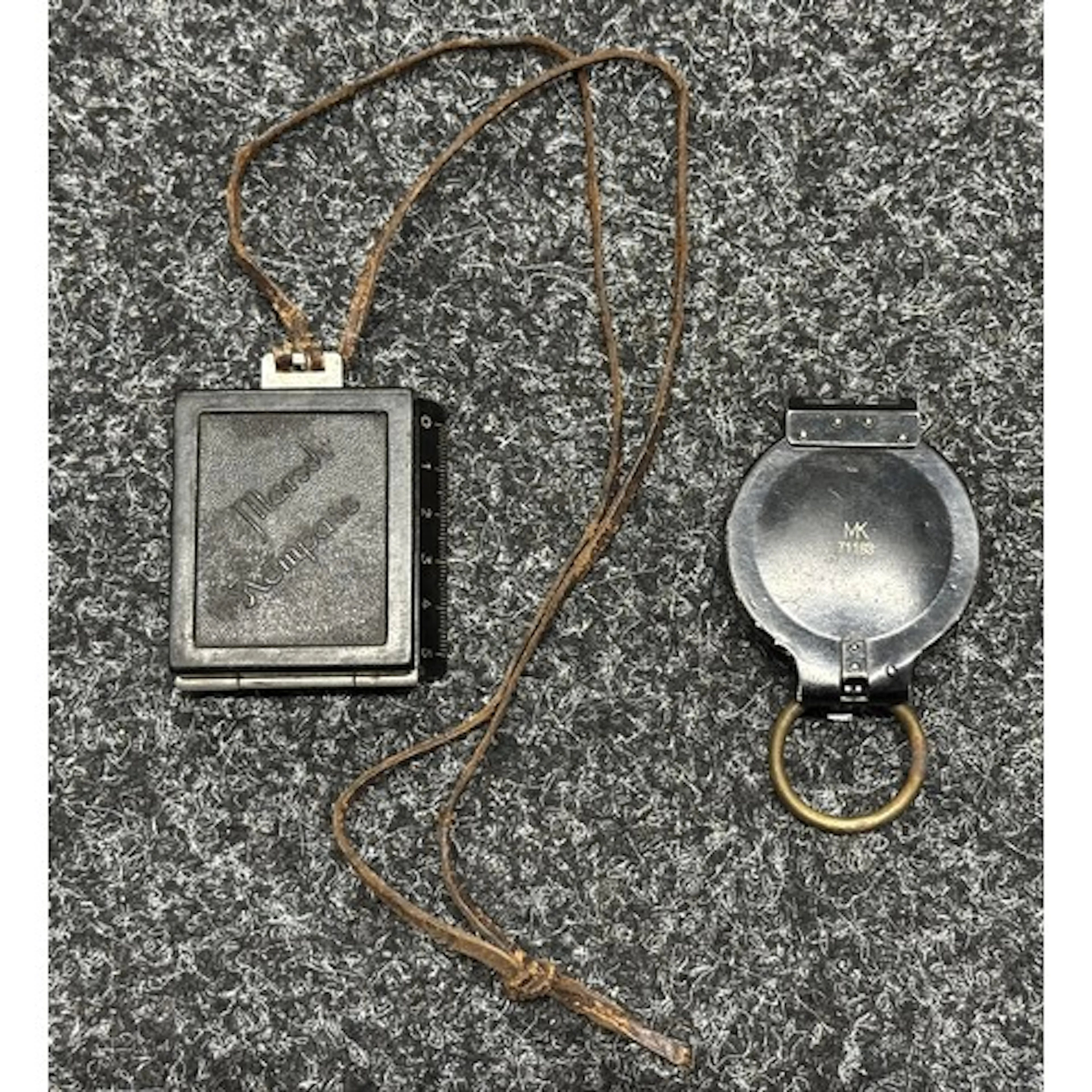 WW2 Third Reich Marching Compasses x 2. Both private purchas...