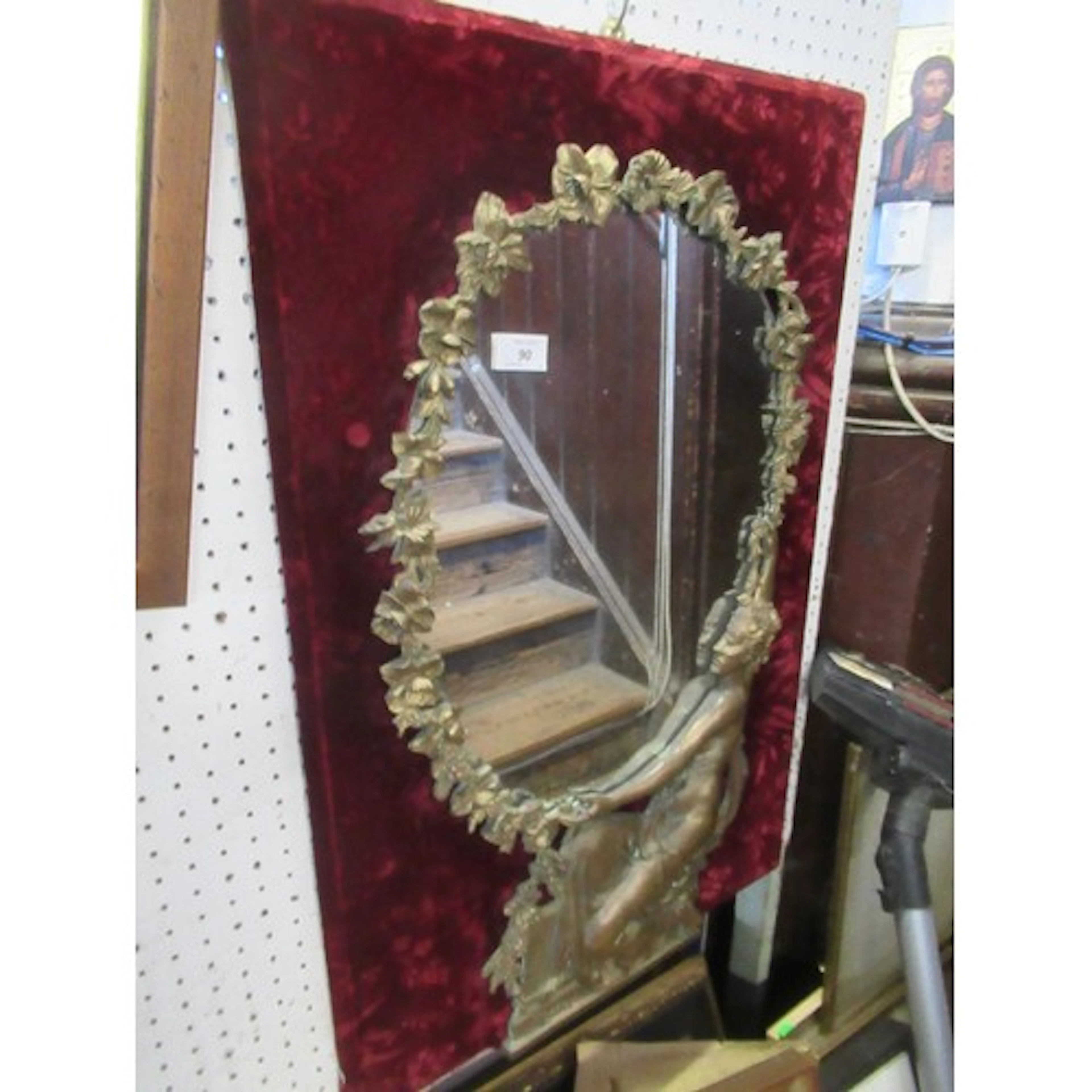 An Art Deco style mirror