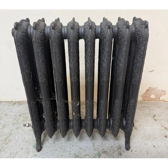 French Rococo style ornamental cast iron radiator.
