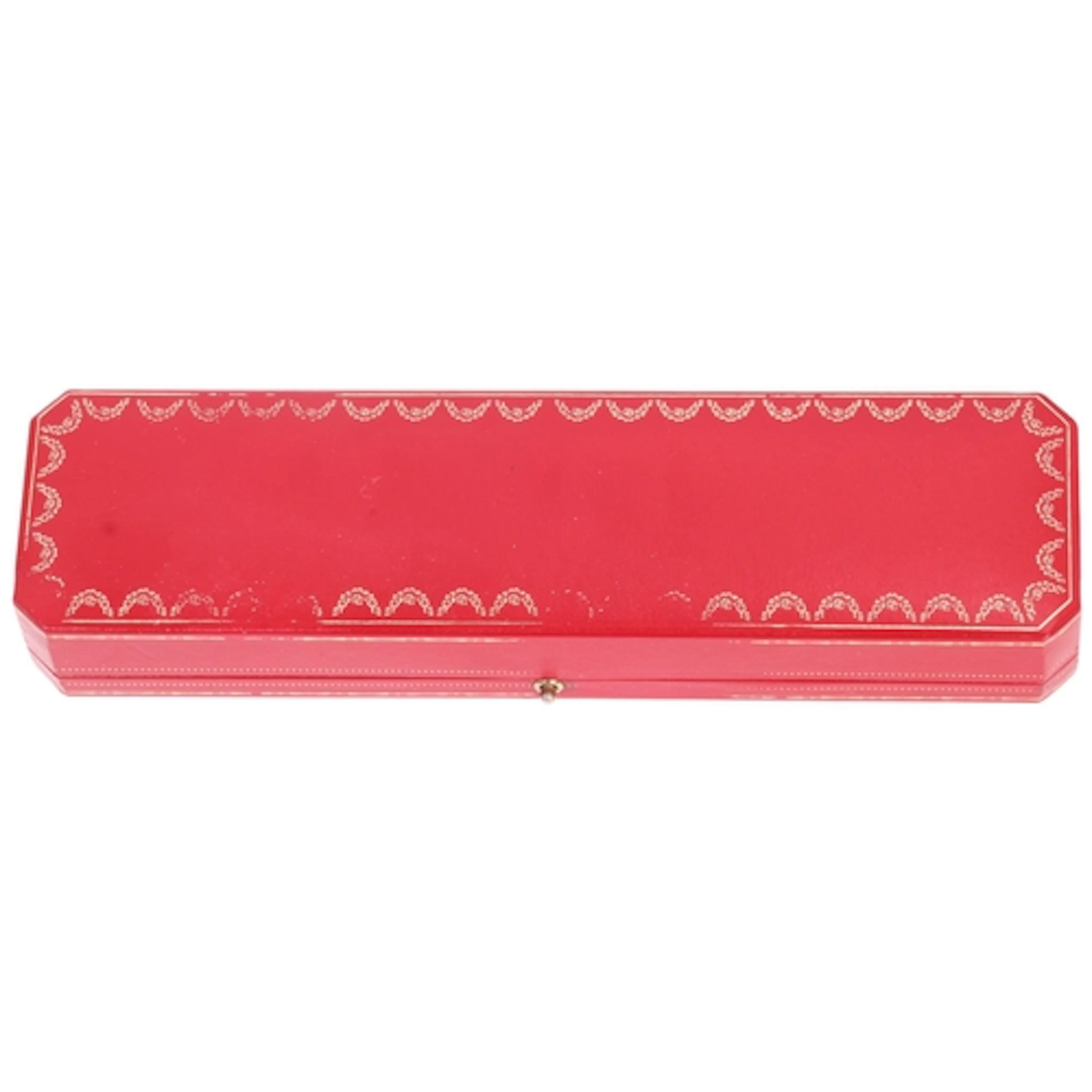 CARTIER - a red leatherette bracelet/watch box, model no. 41...