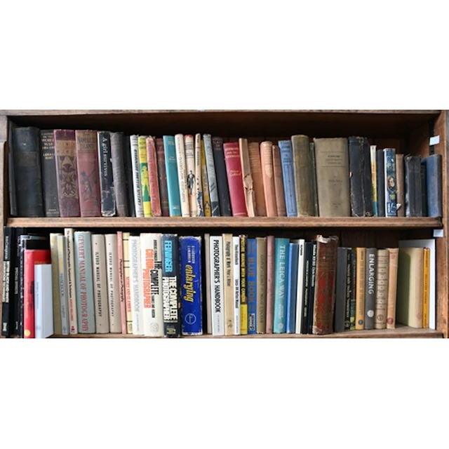 Books. Eighteen shelves of antiquarian and general stock, 19...