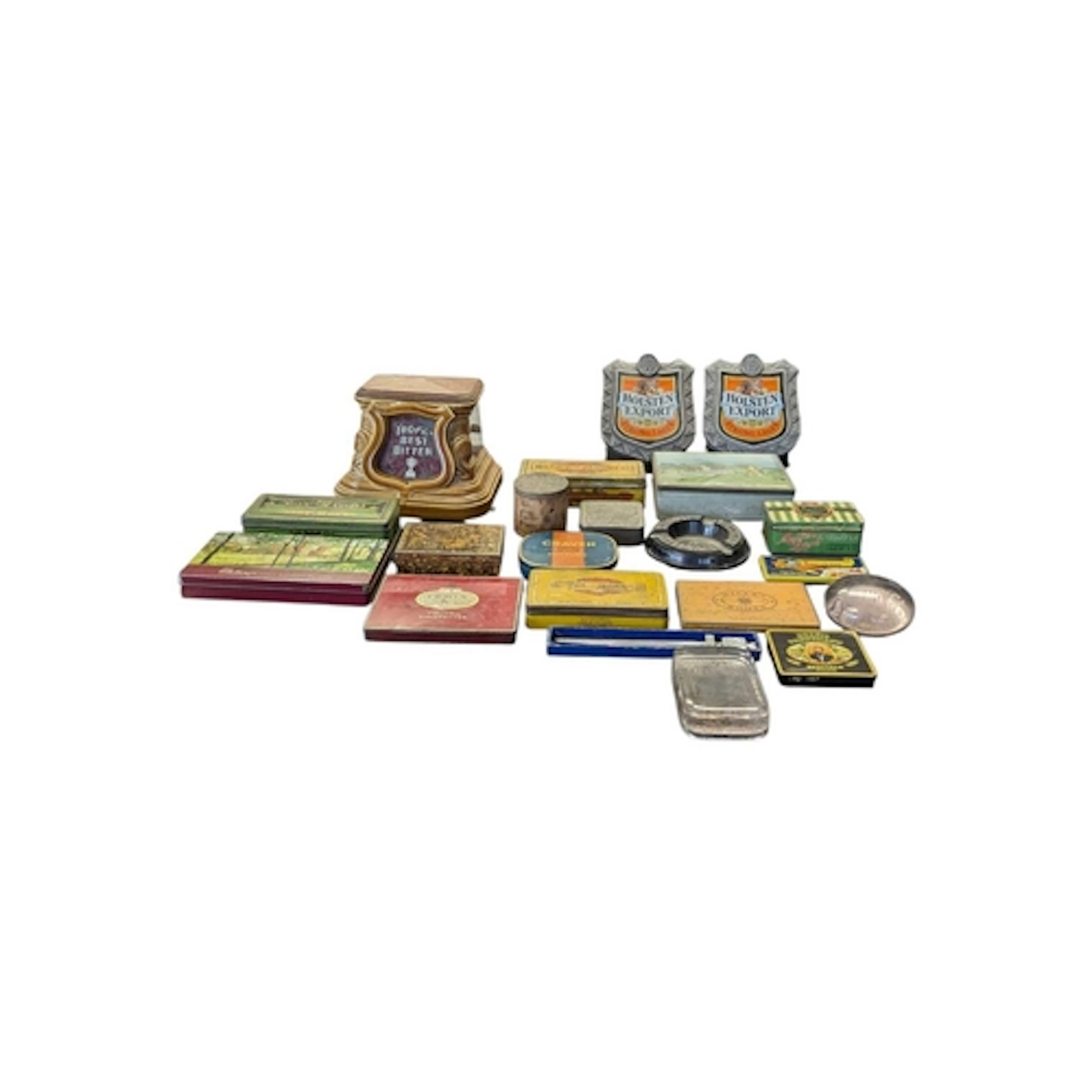 A collection of vintage 20th century tins / advertising / br...