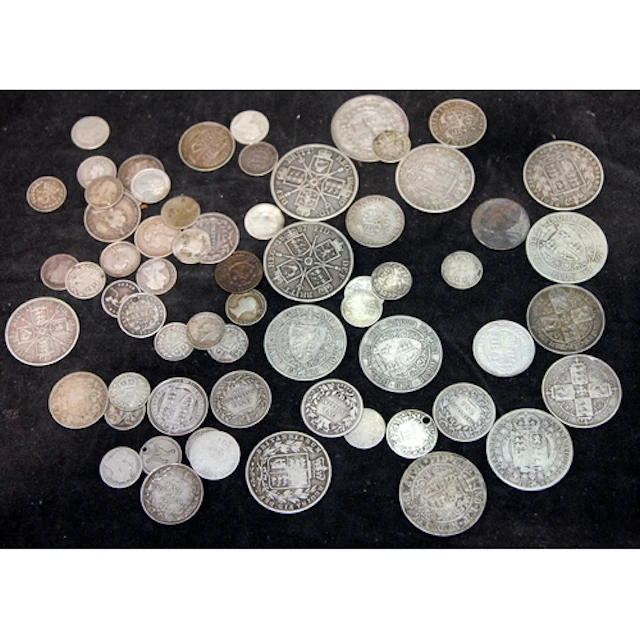 A collection of Queen Victoria .925 sterling silver coins. 3...