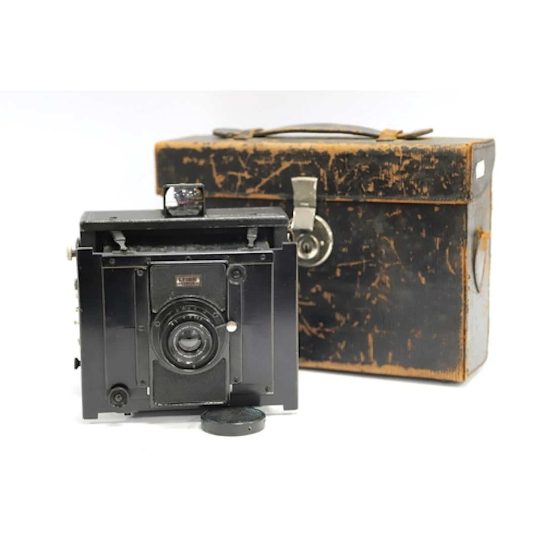 C.P Goerz Berlin Ango Folding Strut Camera with attached 120...
