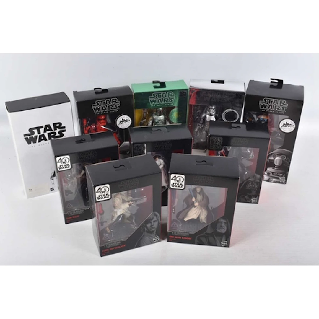 TEN BOXED HASBRO STAR WARS THE BLACK SERIES FIGURES, to incl...