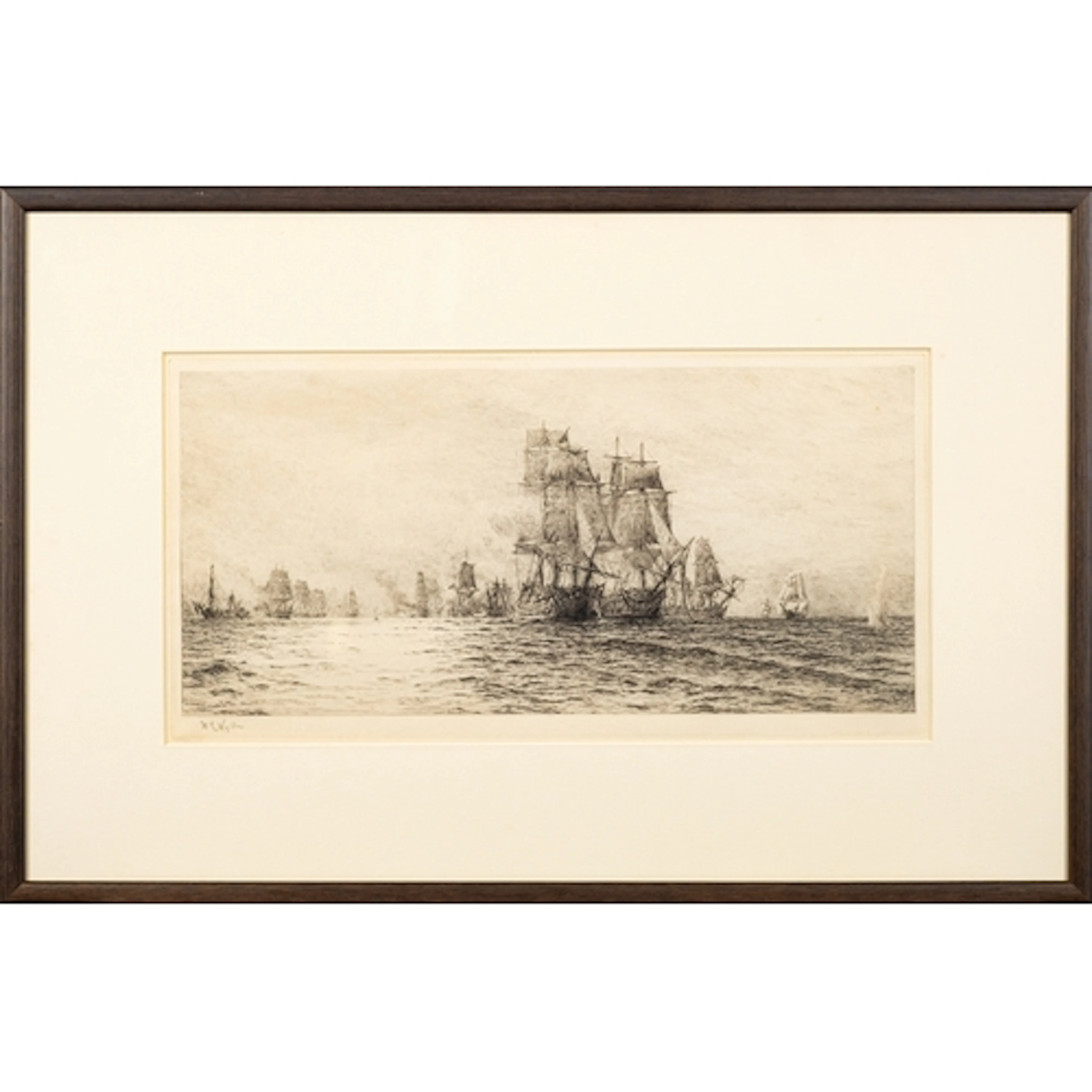 William Lionel Wyllie (British, 1851-1931) - 'Battle of Tra...