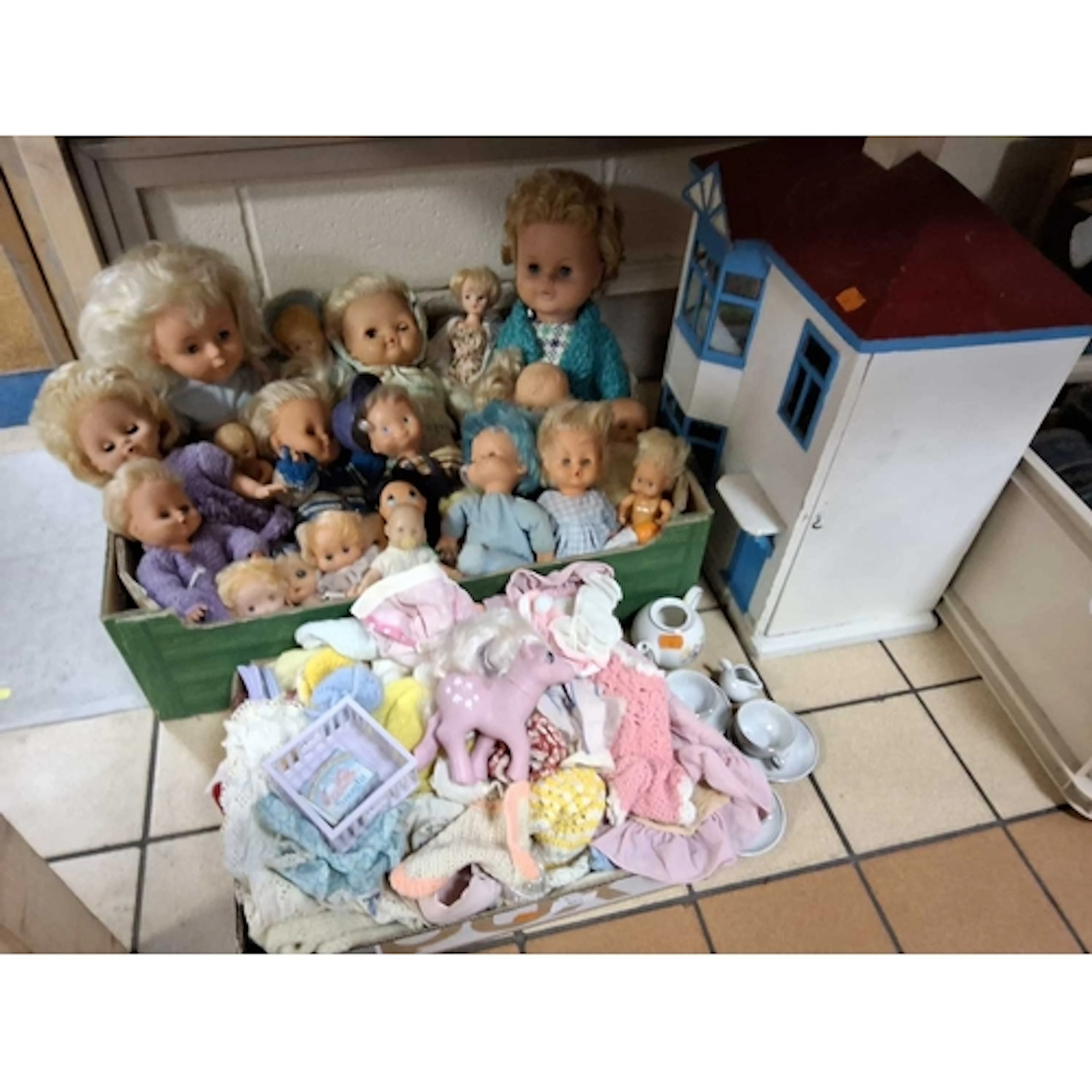 TWO BOXES AND LOOSE OF VINTAGE JUVENALIA to include a box co...
