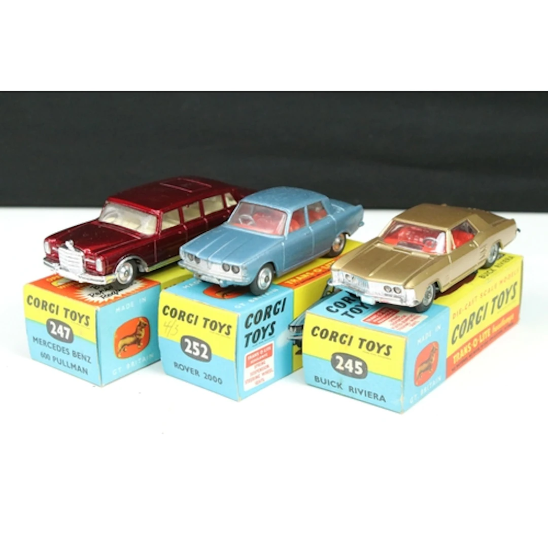 Three boxed Corgi diecast models to include 'By Repeated Req...