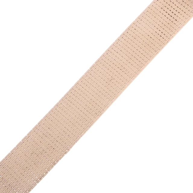 A Vintage 14ct white gold mesh bracelet, textured decoration...