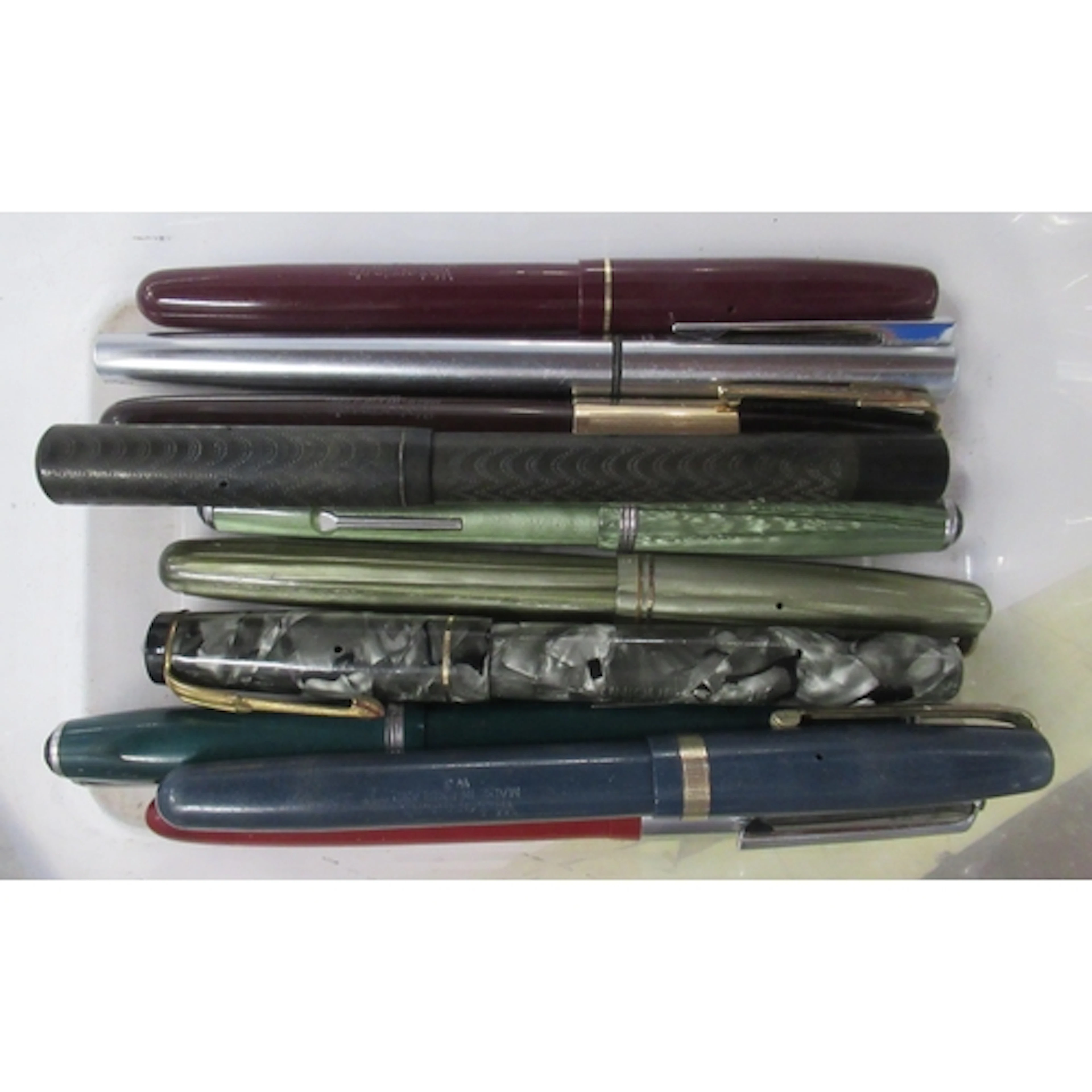 A collection of fountain pens, to include Esterbrook, Waterm...