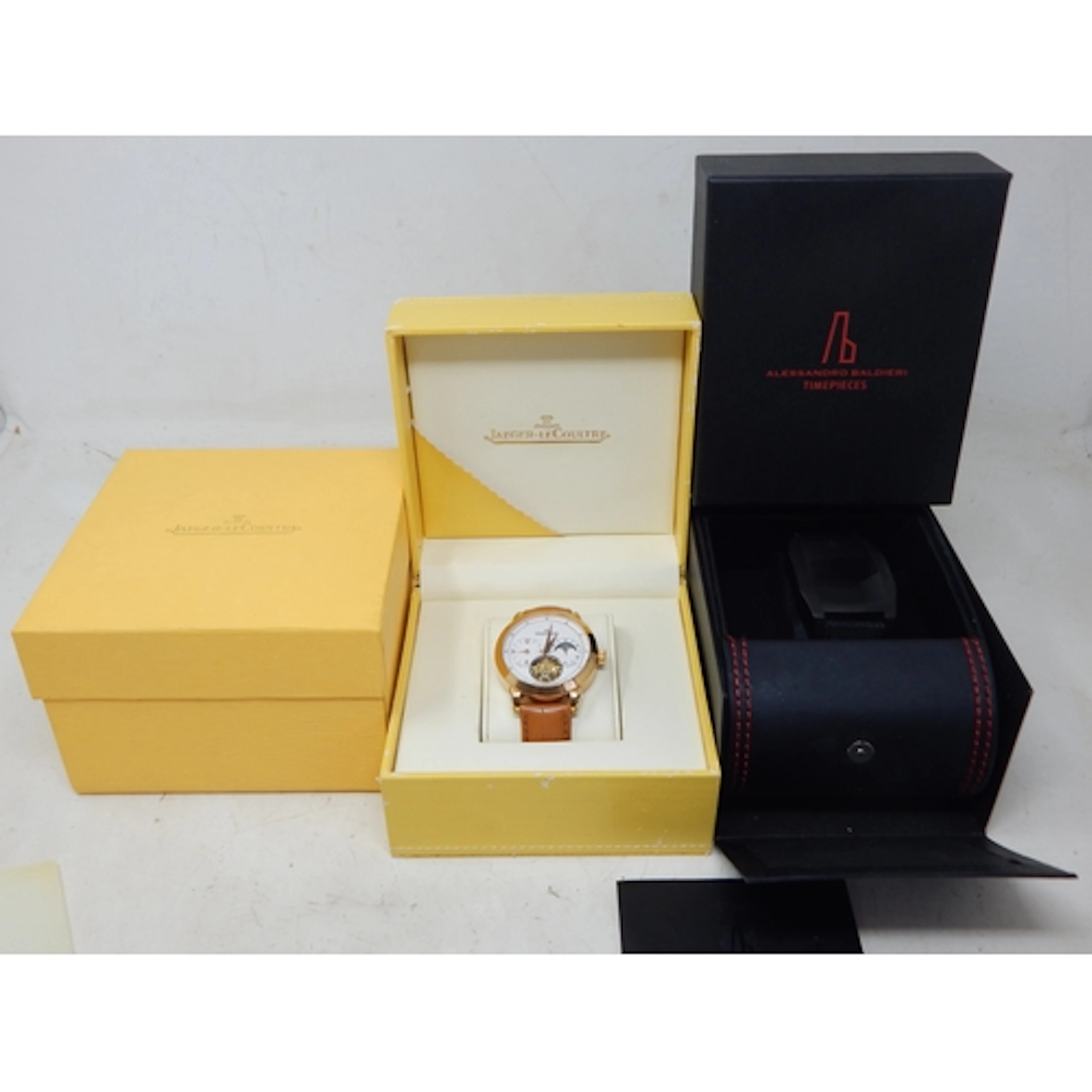 Two Gentleman's Dress Watches in Fitted cases with Outer Box...