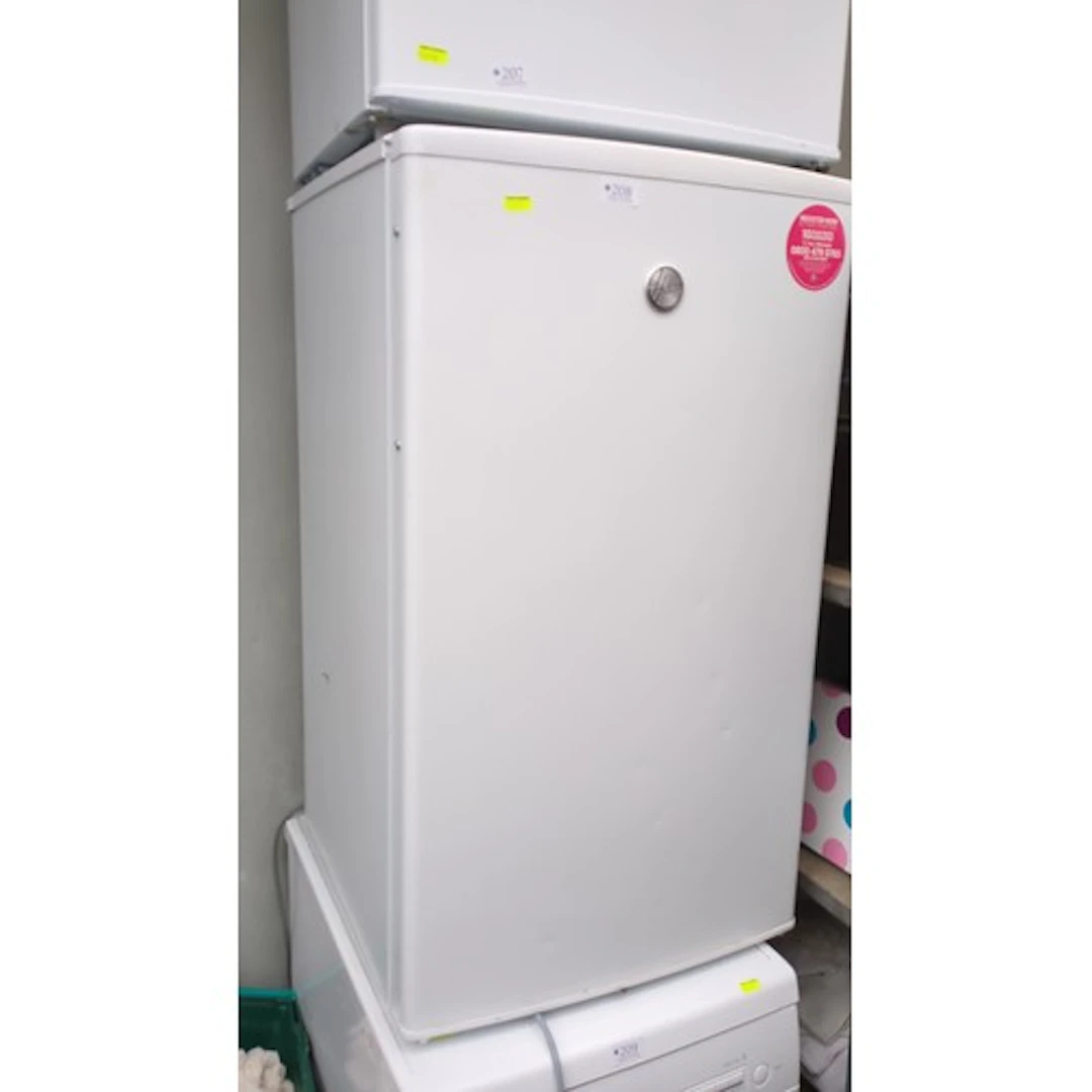 Hoover under-counter upright freezer in white