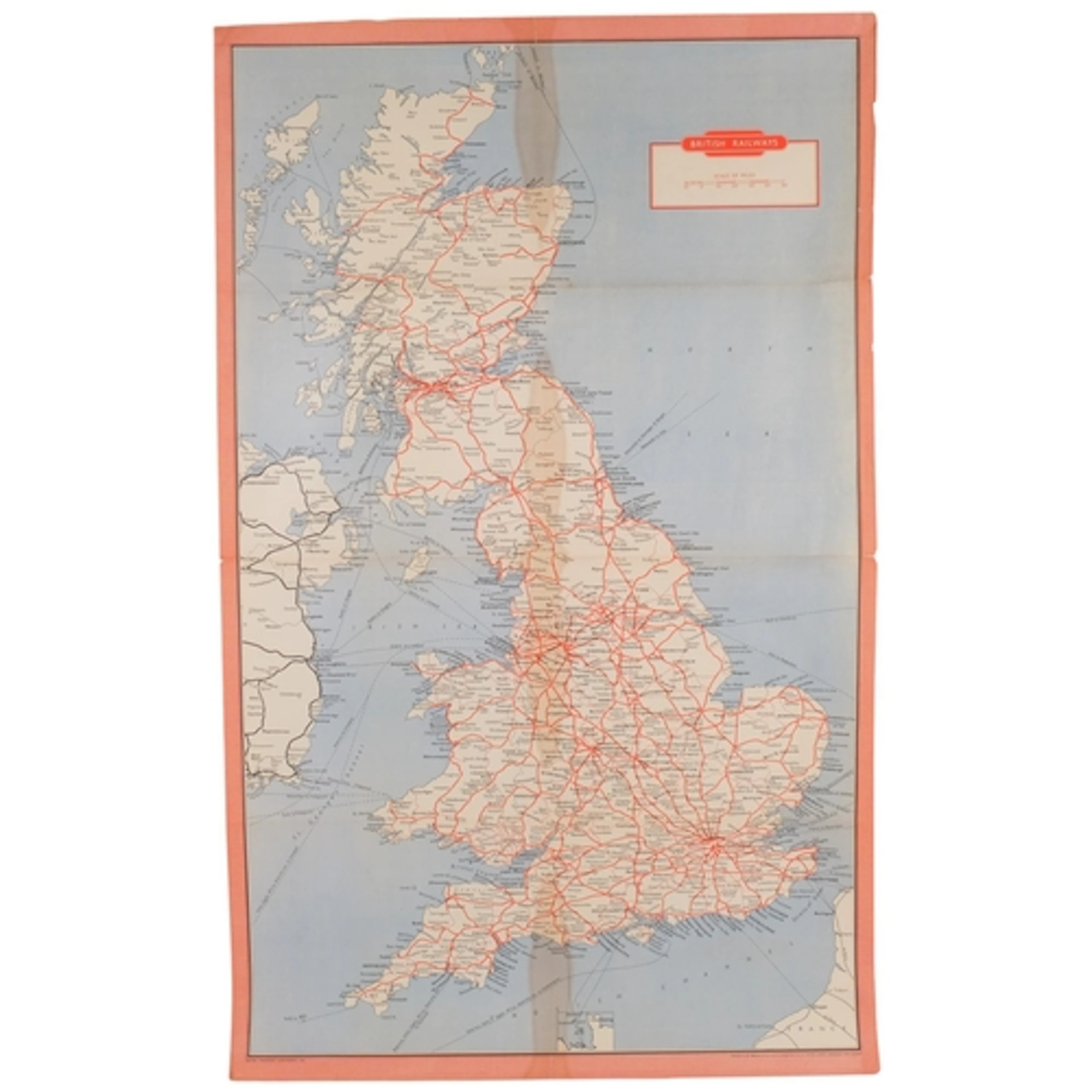 An original British Railways Systems posterof the UK, by The...