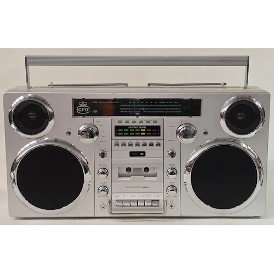 A modern GPO Brooklyn vintage style boombox with DAB+ Radio,...