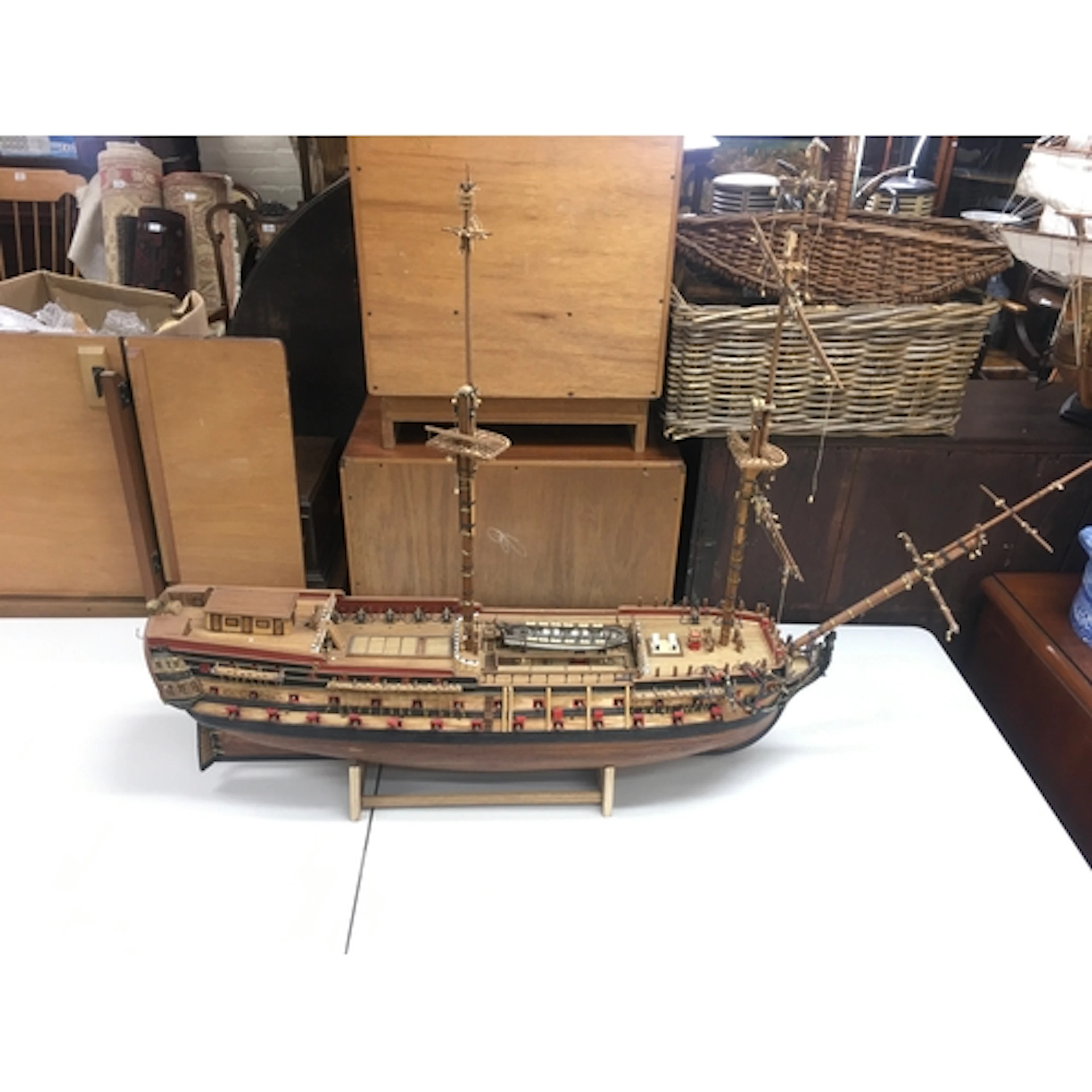 A model galleon
