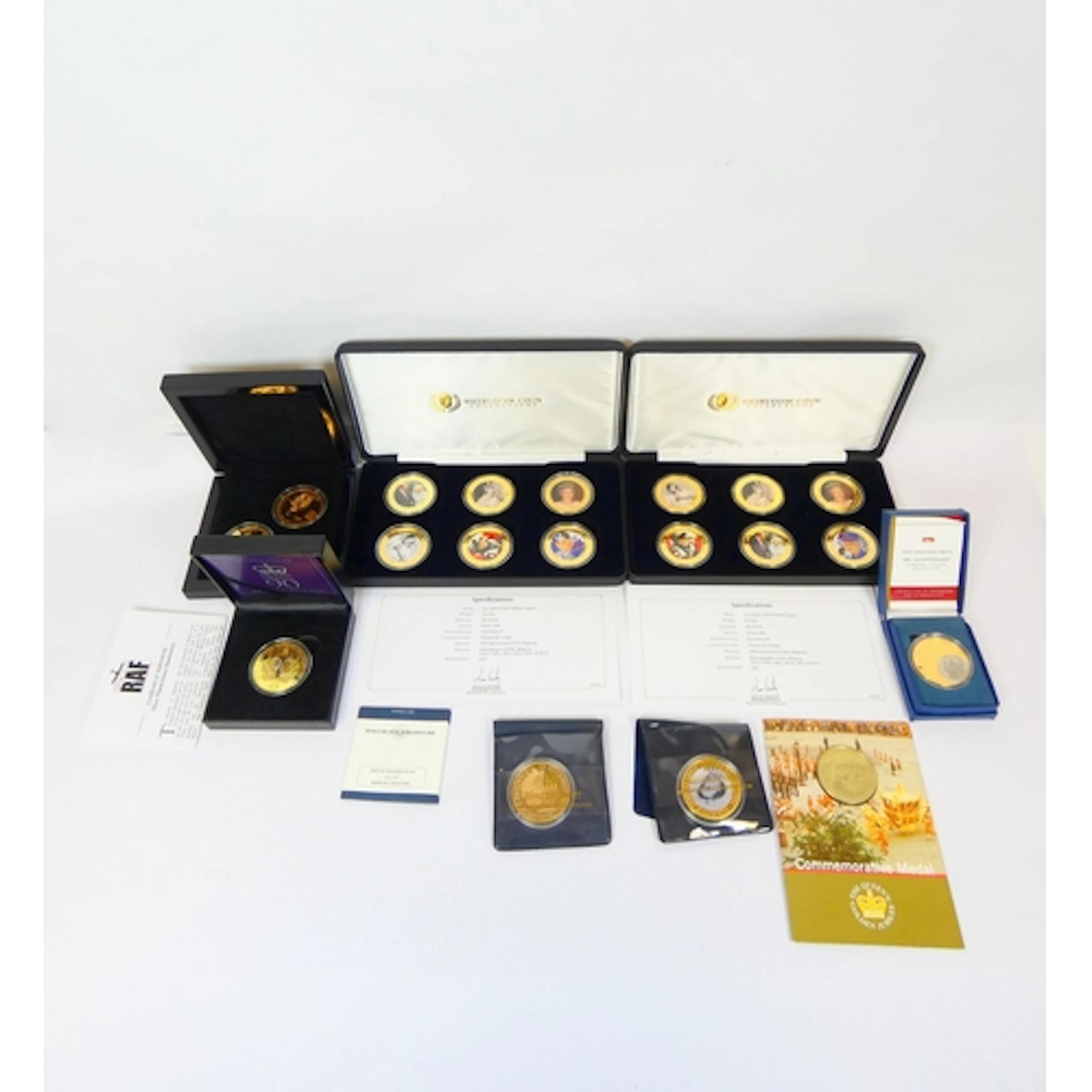 Group of commemorative coins mostly relating to the Royal fa...