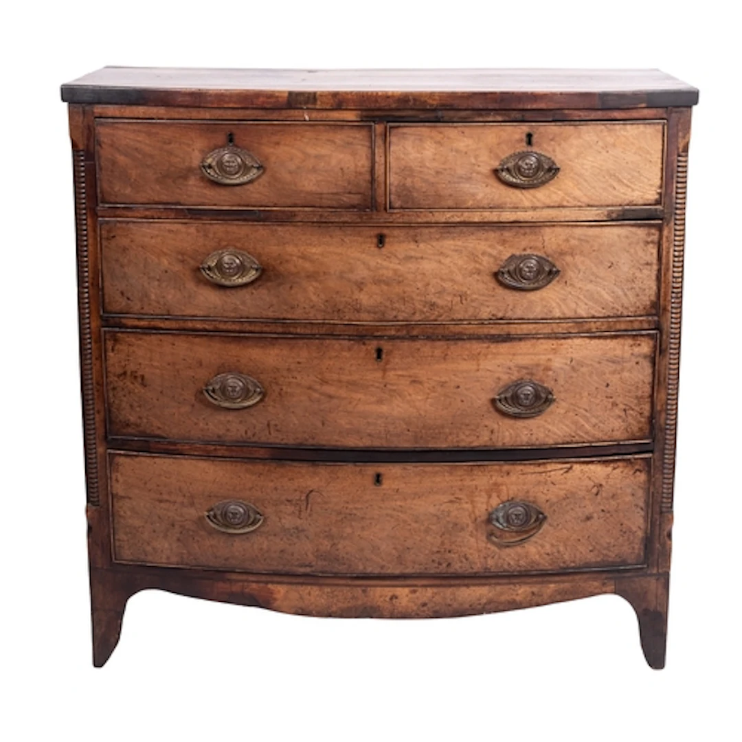 A Regency mahogany bowfront chest of drawers, early 19th cen...