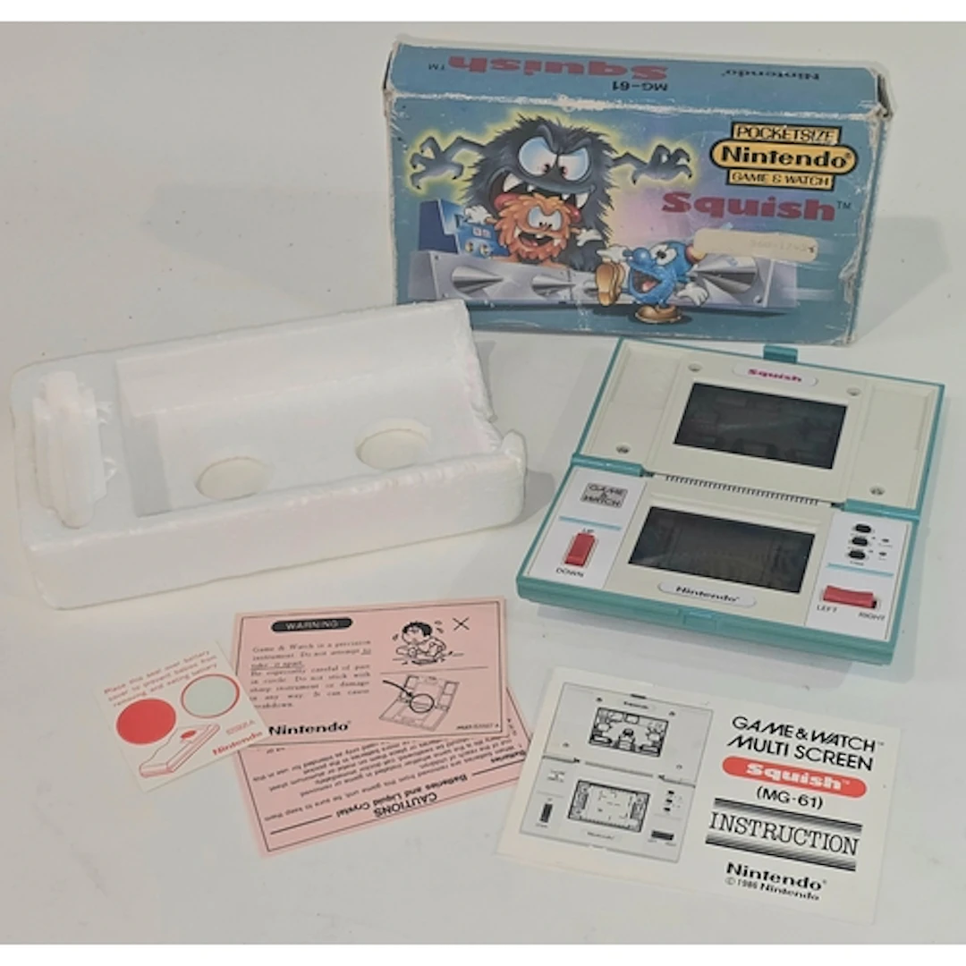 Vintage Nintendo Game & Watch Pocketsize Squish game. Comes ...