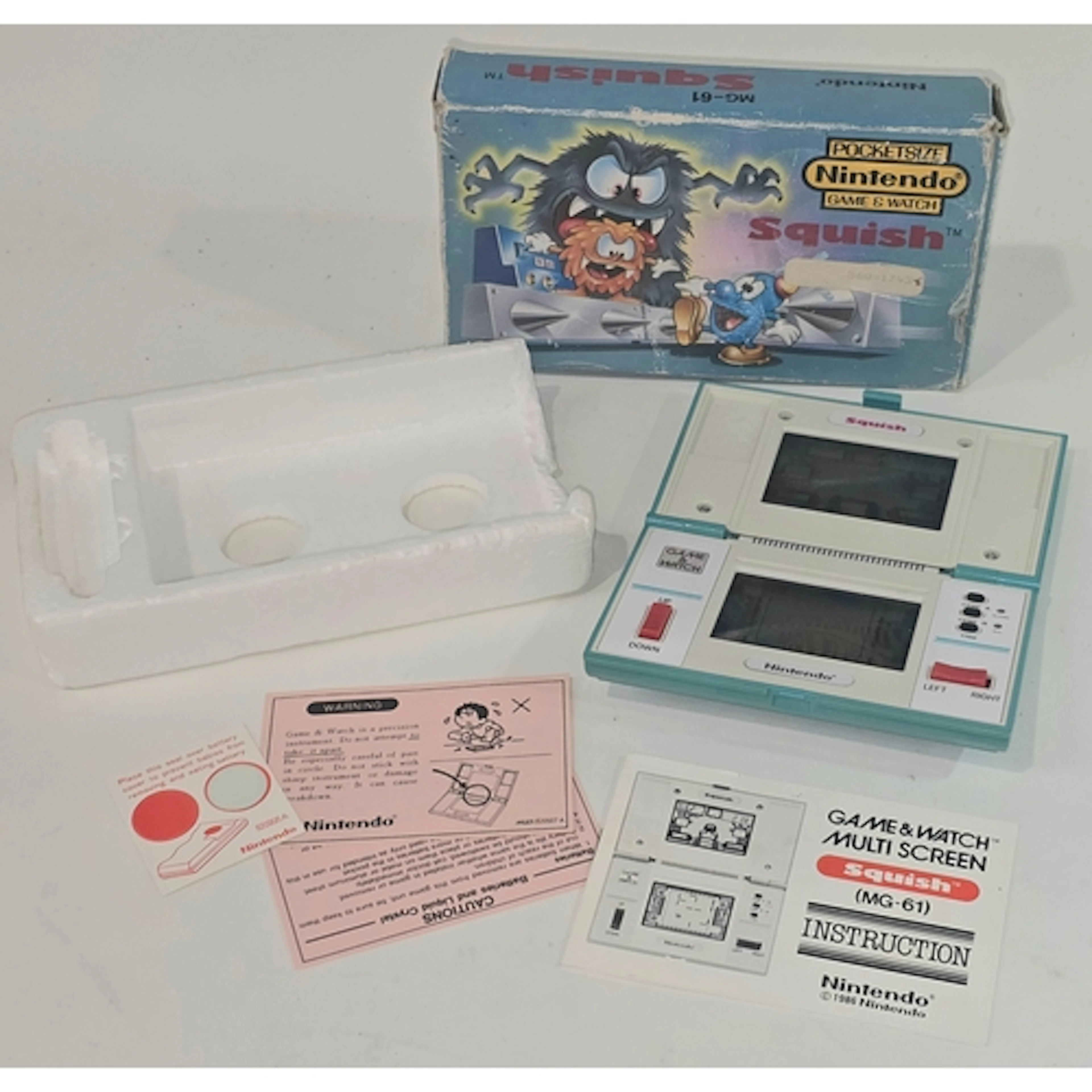 Vintage Nintendo Game & Watch Pocketsize Squish game. Comes ...