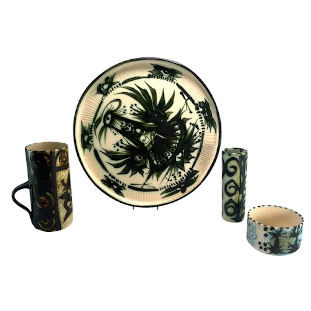 Celtic Pottery - a selection of 20th century Newlyn studio a...