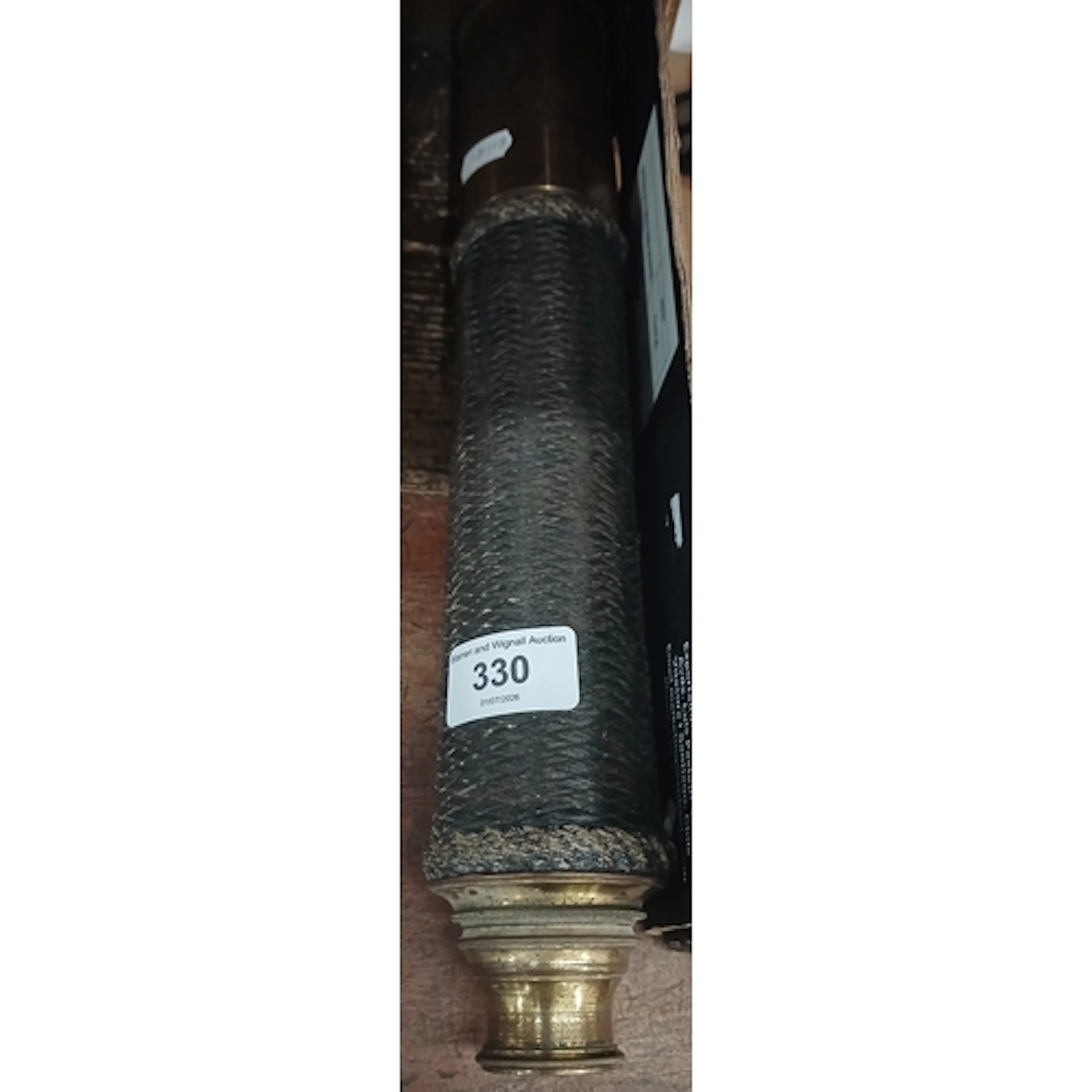A vintage brass telescope - no markings