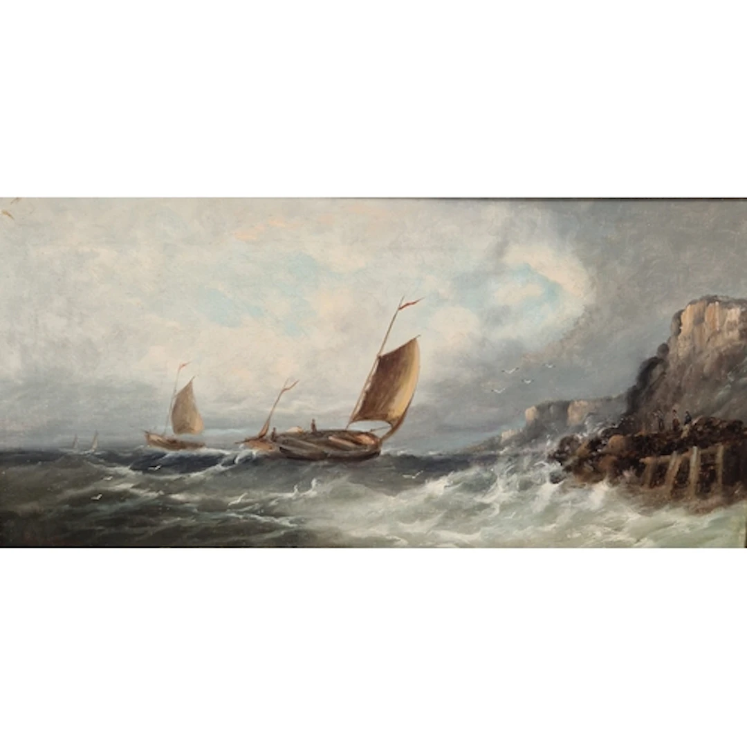 ATTRIBUTED TO WILLIAM HENRY WILLIAMSON. Fishing vessels off ...