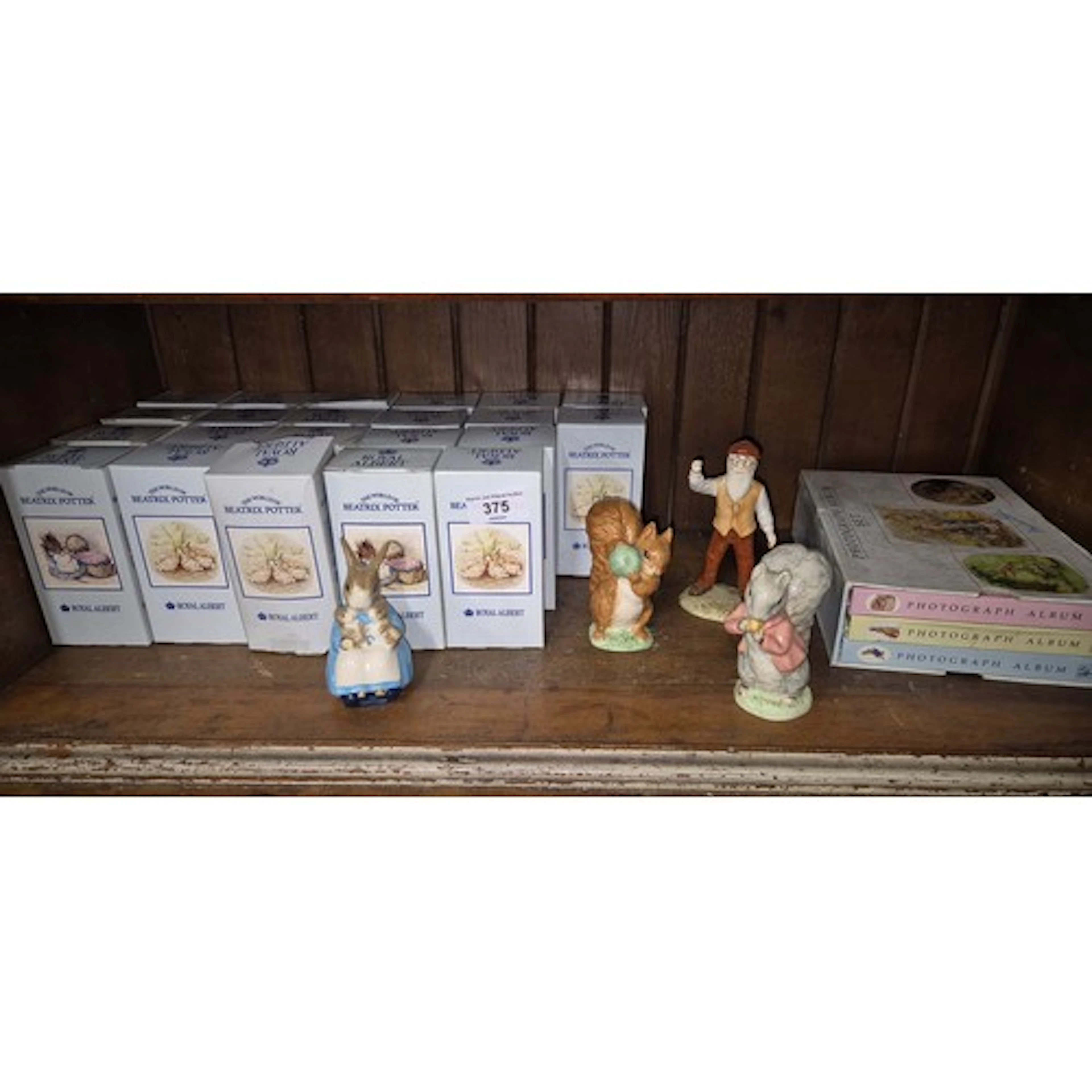 22 boxed Royal Albert Beatrix Potter figures, three unboxed ...