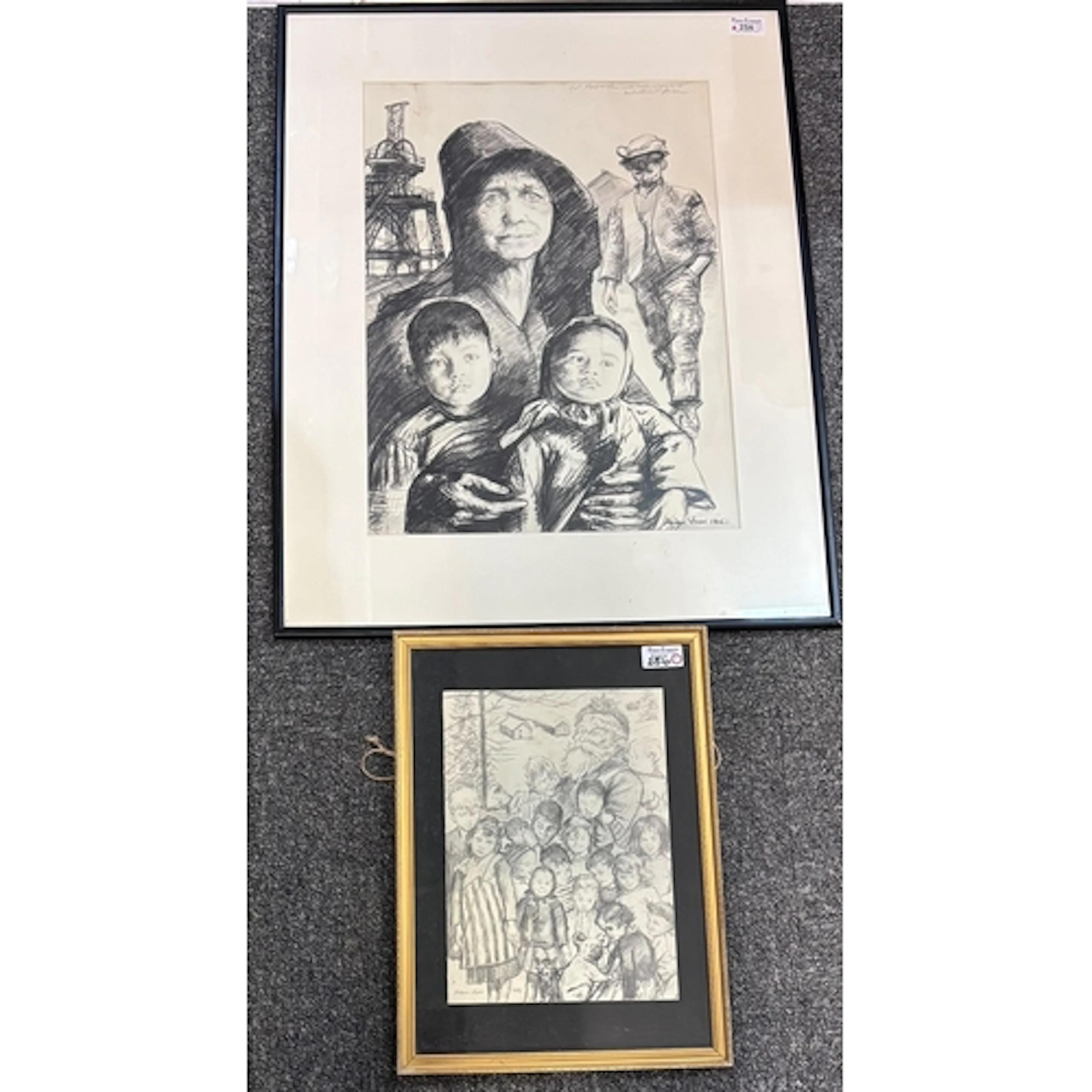 After Andrew Vicari, 'The Miner's Family', monochrome print,...