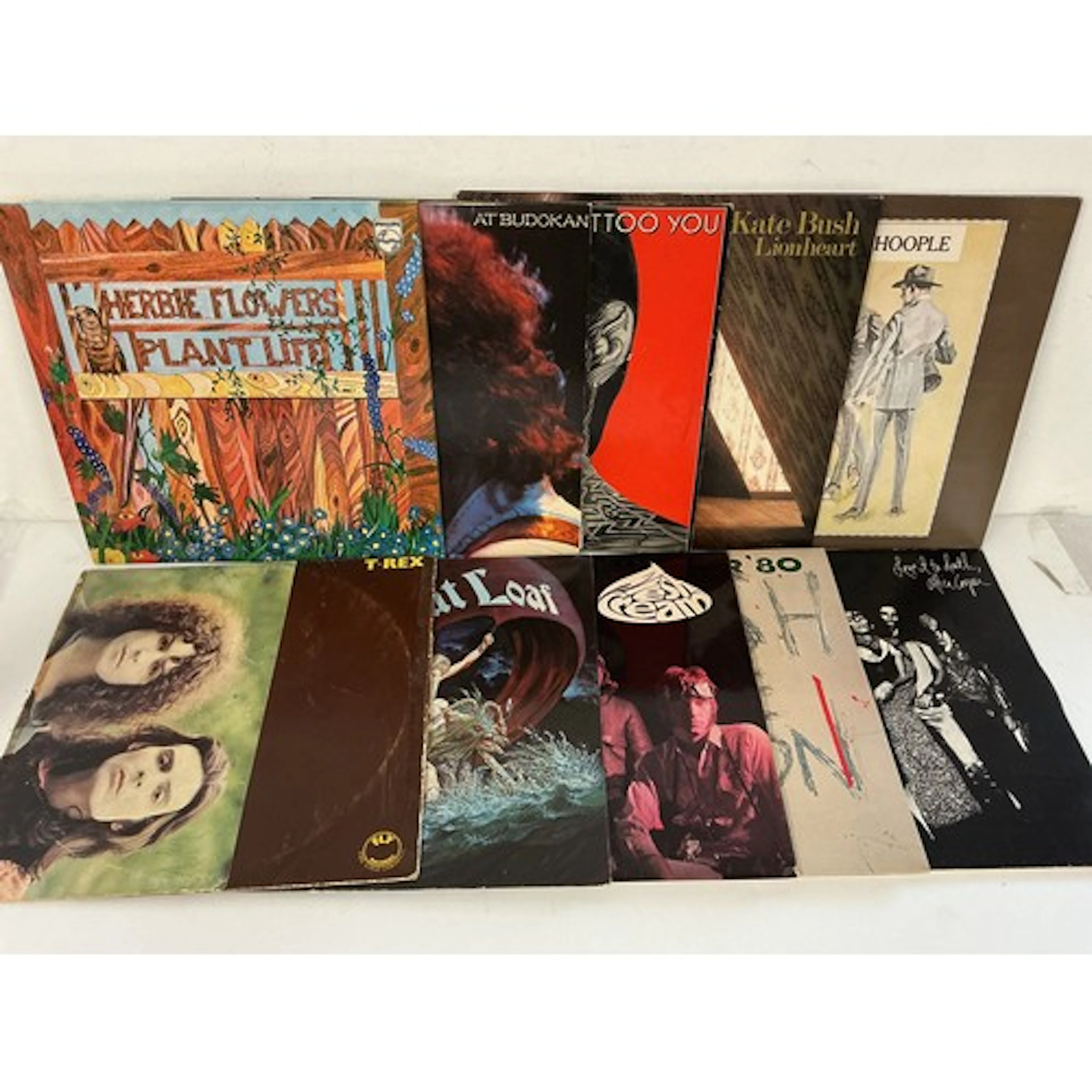 Two bags containing twenty LPs by various artists including ...