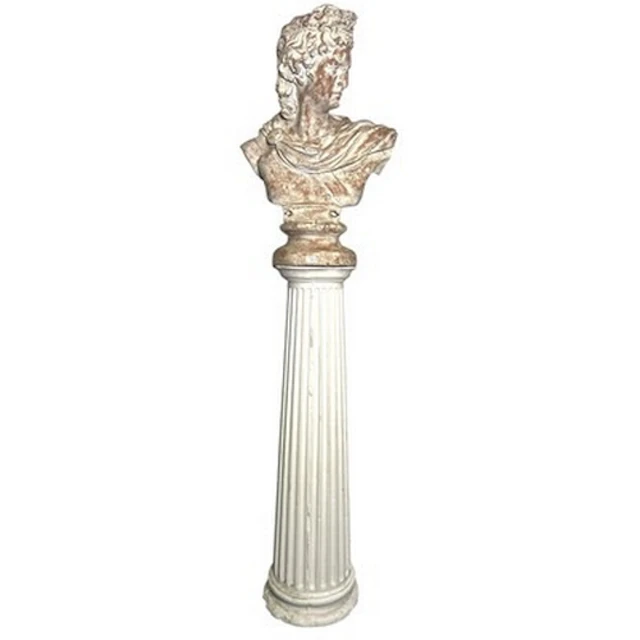 A large Contemporary Greek Revival plastered fiberglass bust...