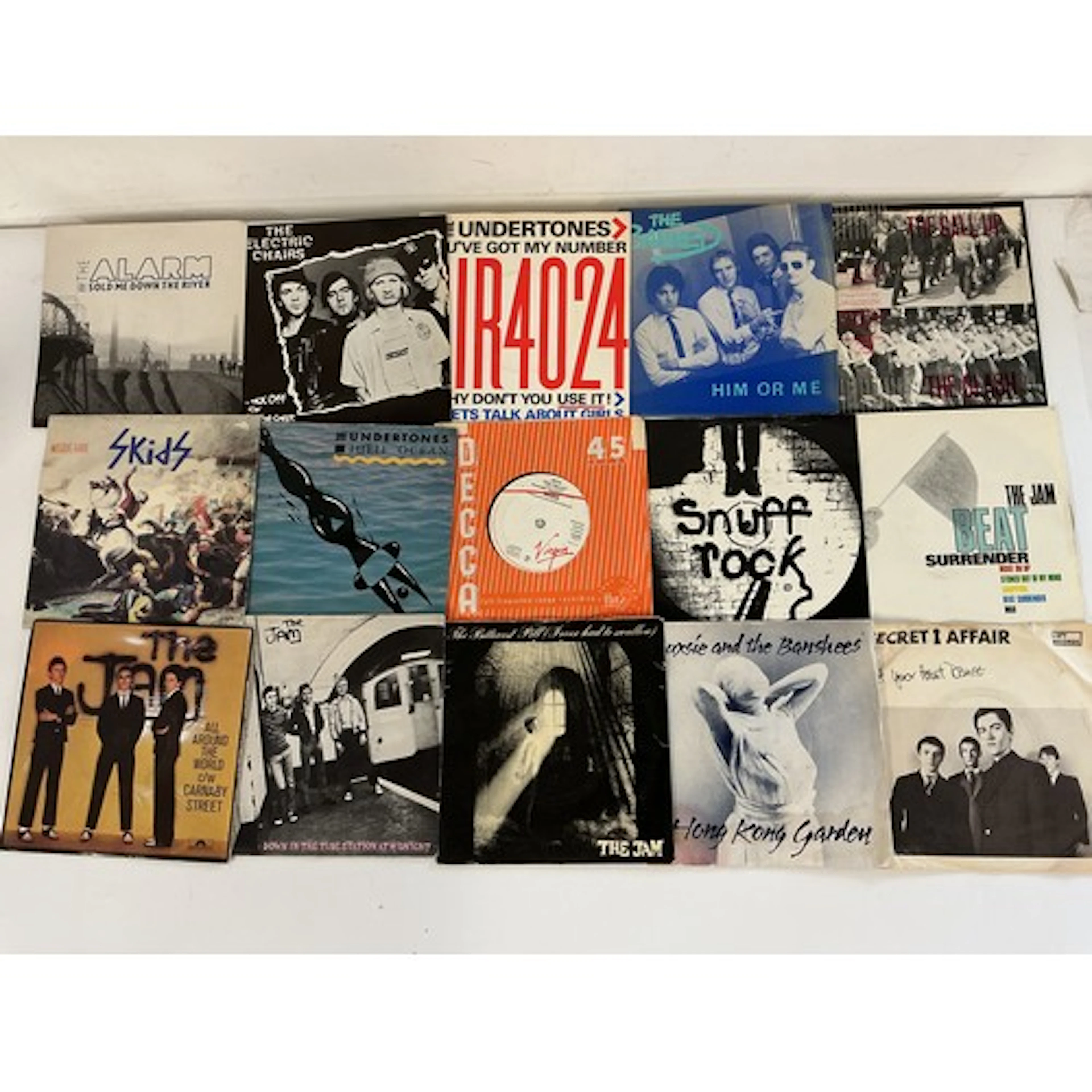 A collection of punk and post punk 7” singles by various art...