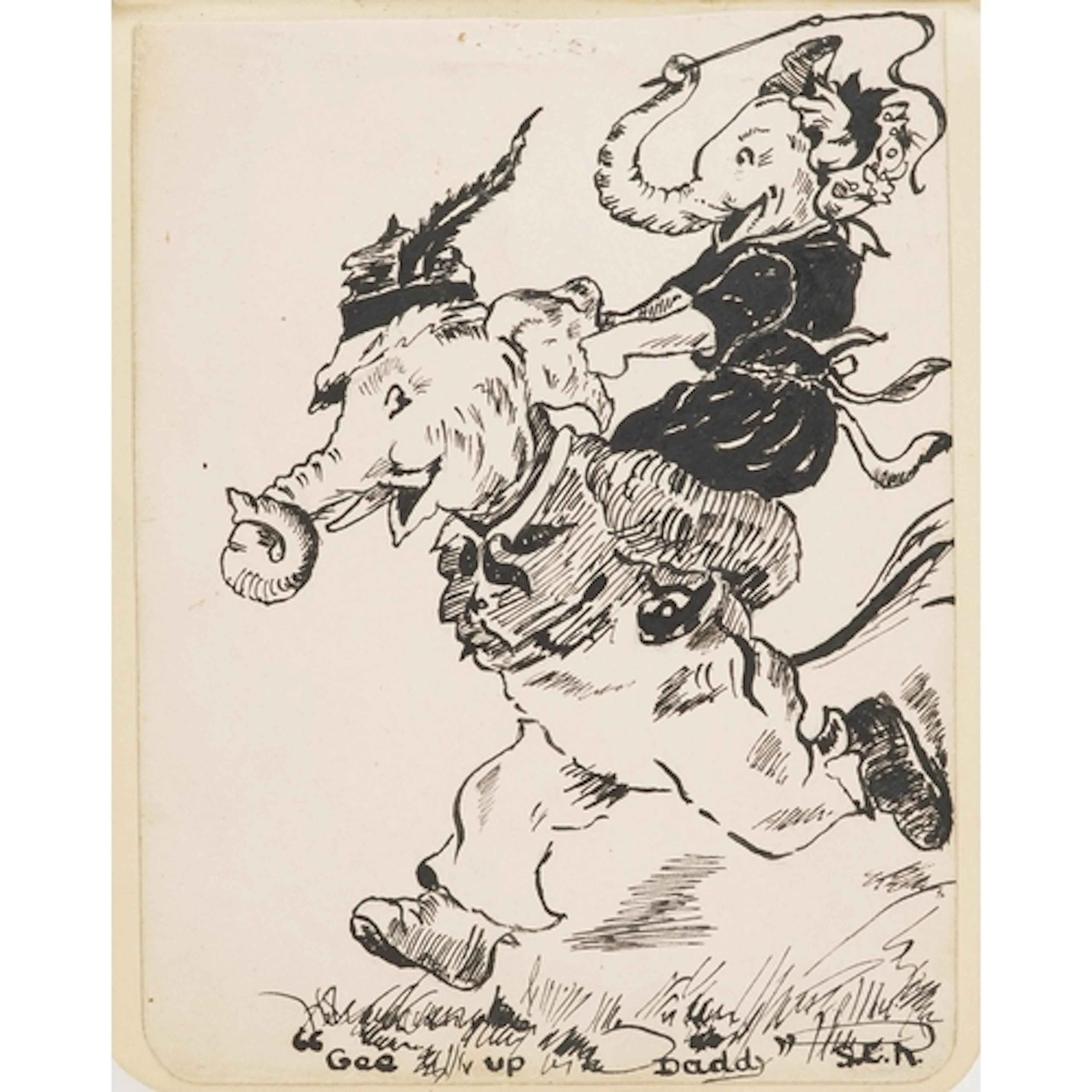 Early 20th century illustrated autograph album dated 1917-19...