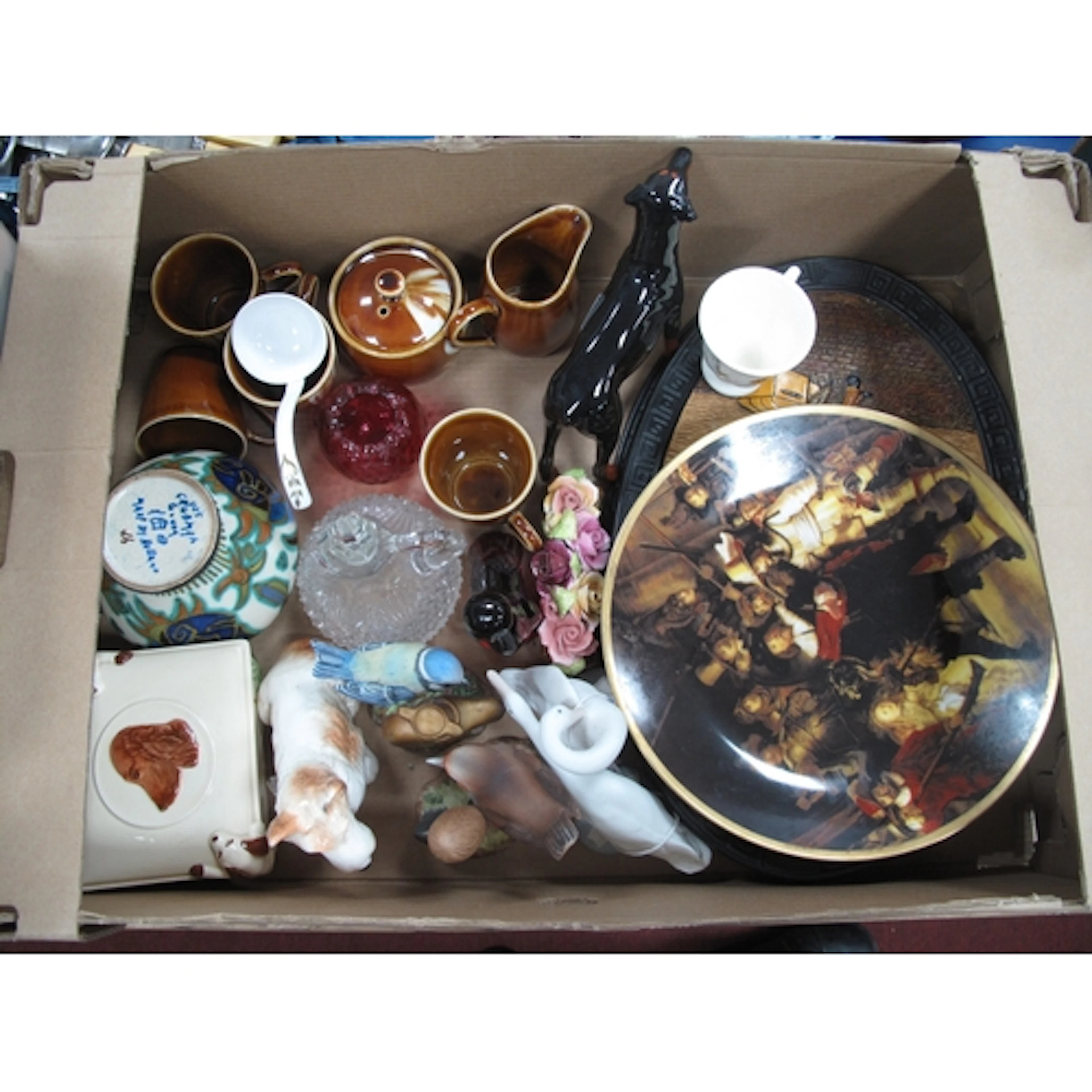 Collectables, including a pair of Lladro porcelain geese fig...