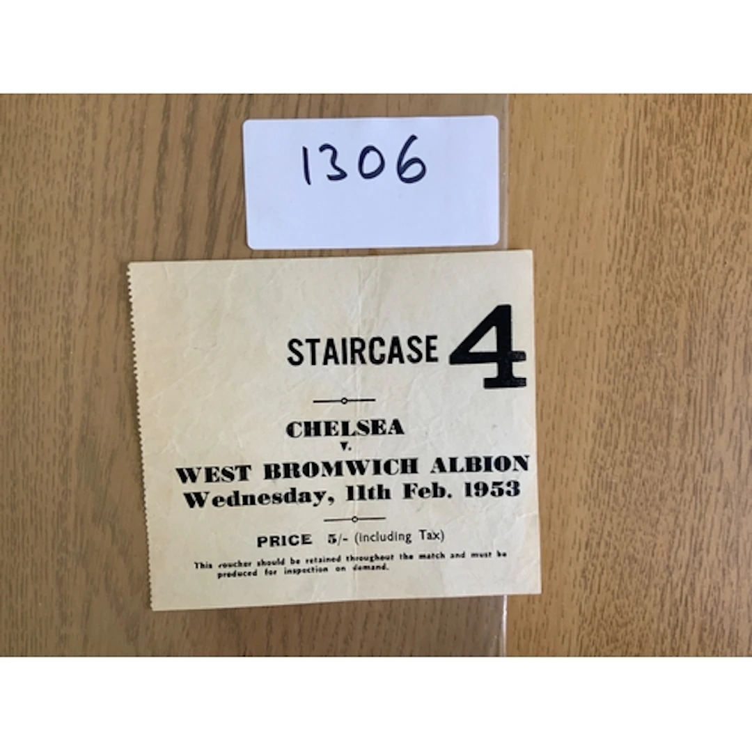 52/53 West Brom v Chelsea FA Cup Football Ticket: Played at ...
