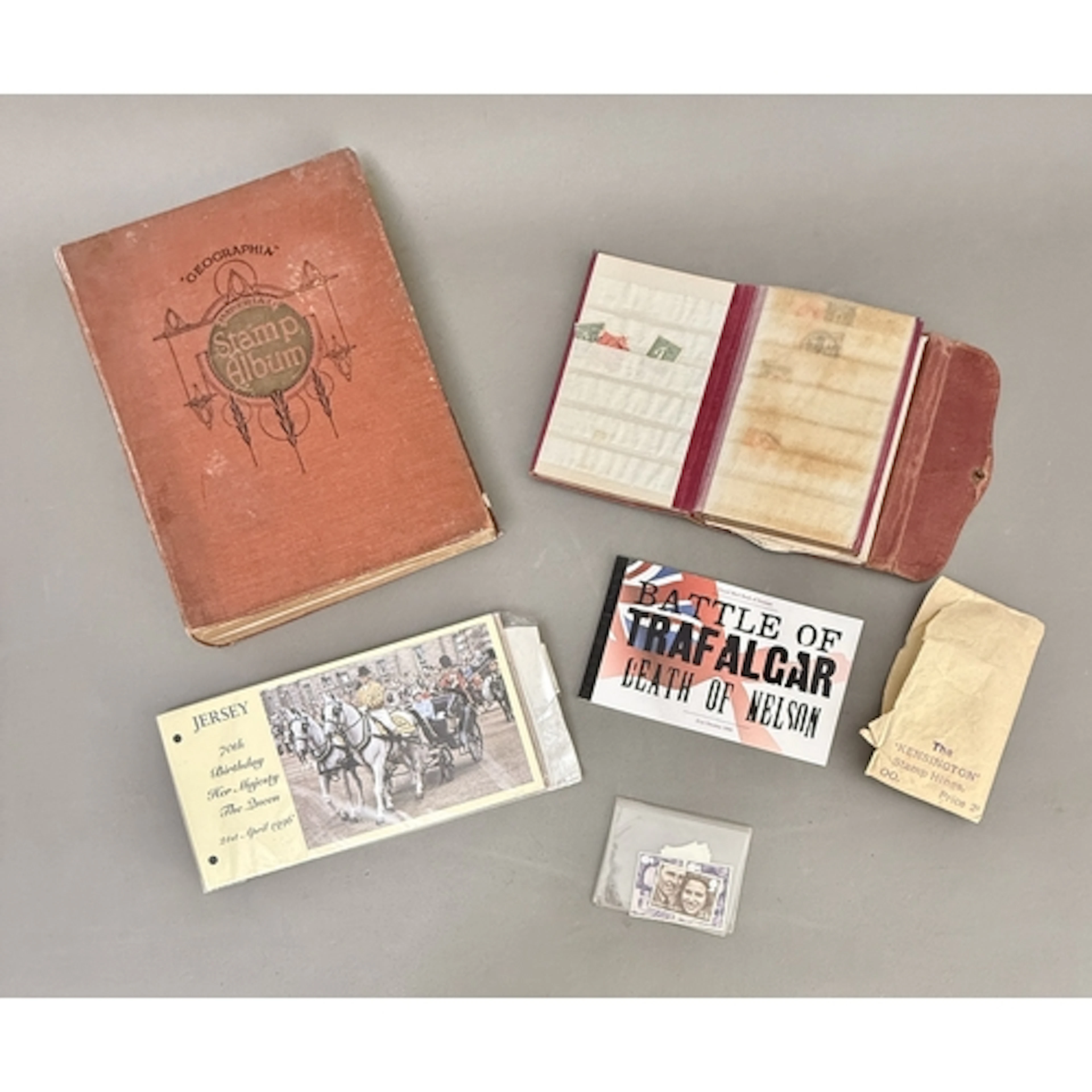A 'Geographia' Imperial Stamp album - 1920s, containing GB a...