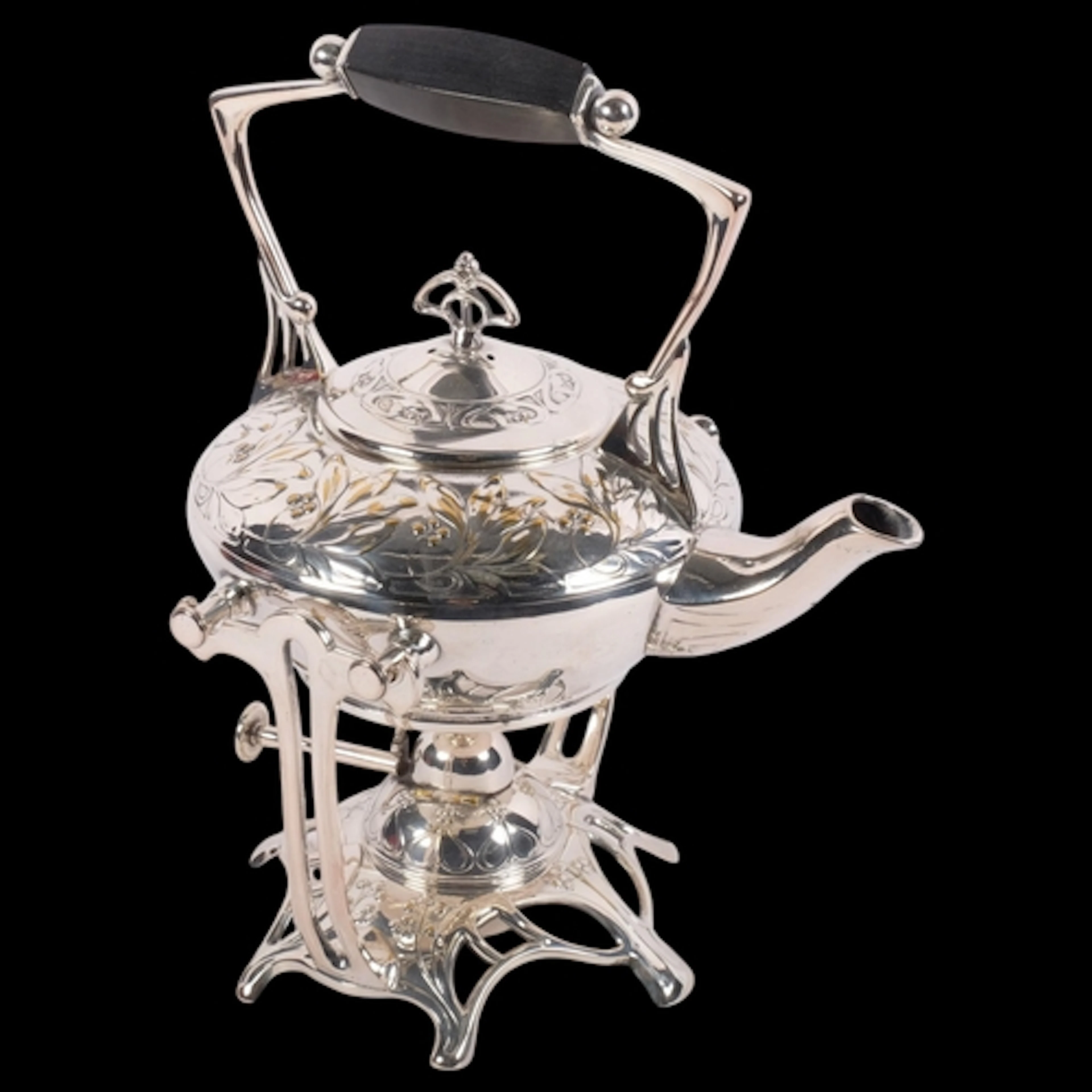 WMF - A highly decorative Art Nouveau silver plated brass sp...