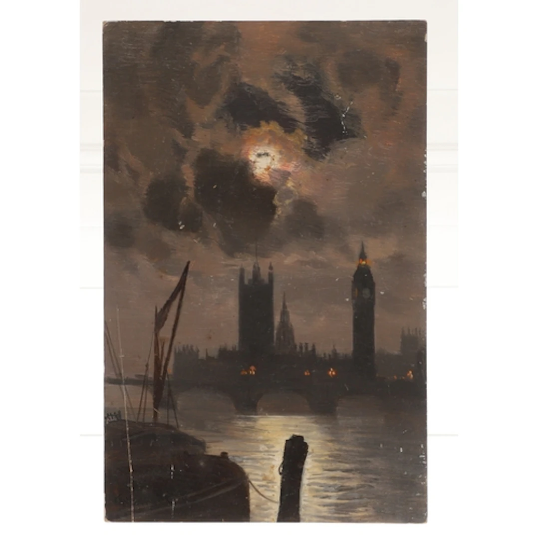 GEORGE HYDE-POWNALL (1866-1939). 'THE MOONLIT RIVER, WEST' A...