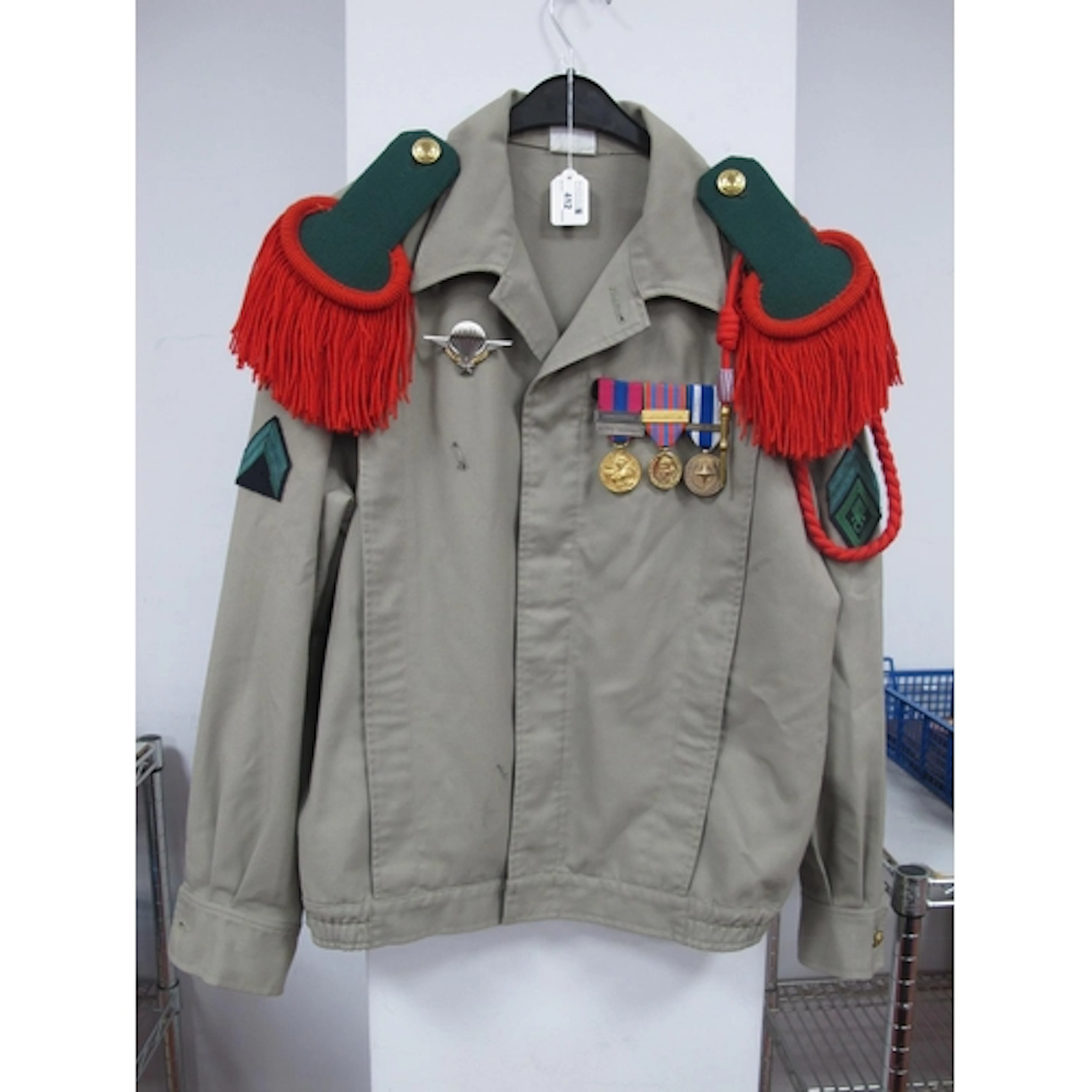 French Foreign Legion Parade Dress Jacket with ceremonial ep...