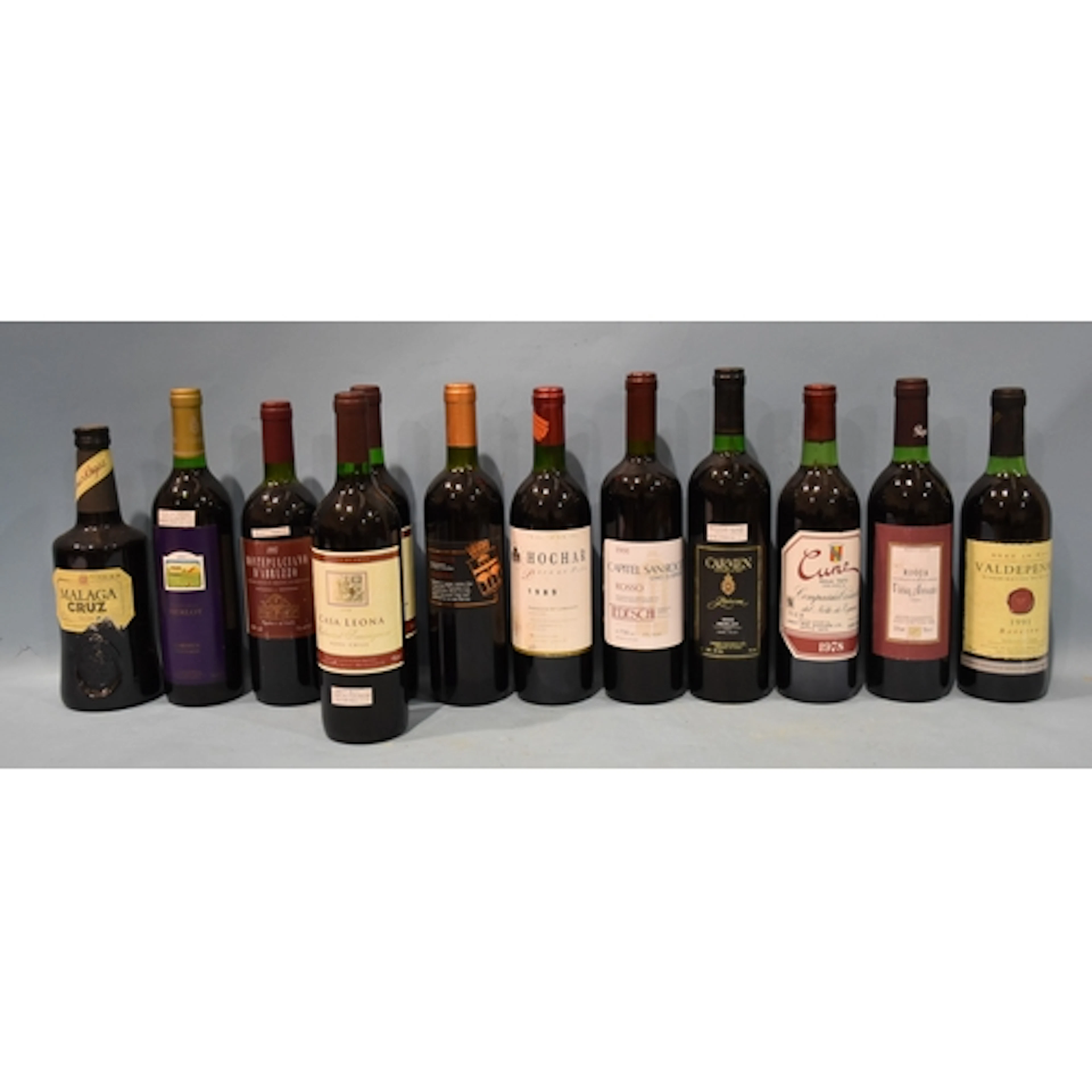 A collection of Chilean, Lebanese and Spanish wine, mainly 1...