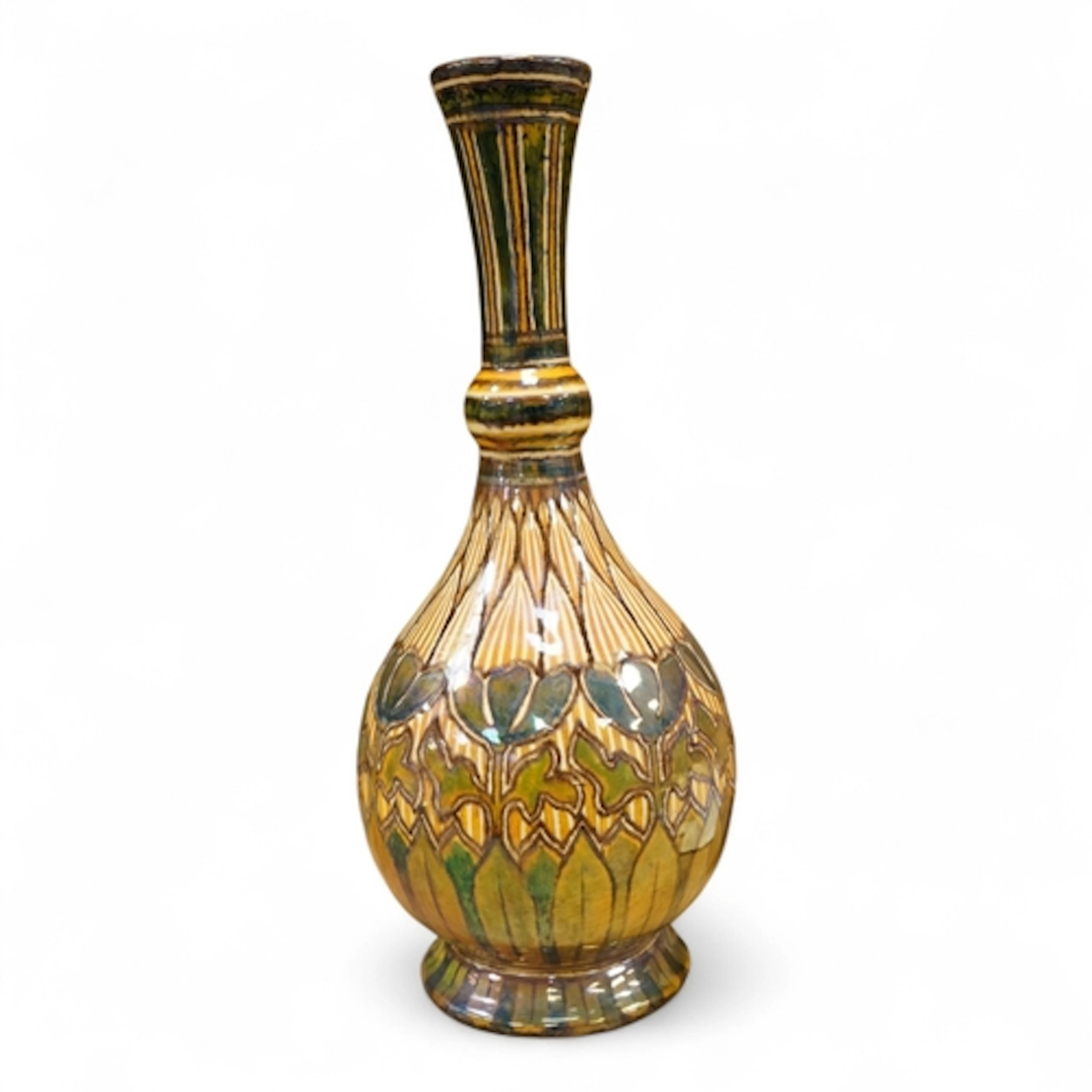 Maw & Co., Jackfield, Salop: A lustre ware art pottery vase,...