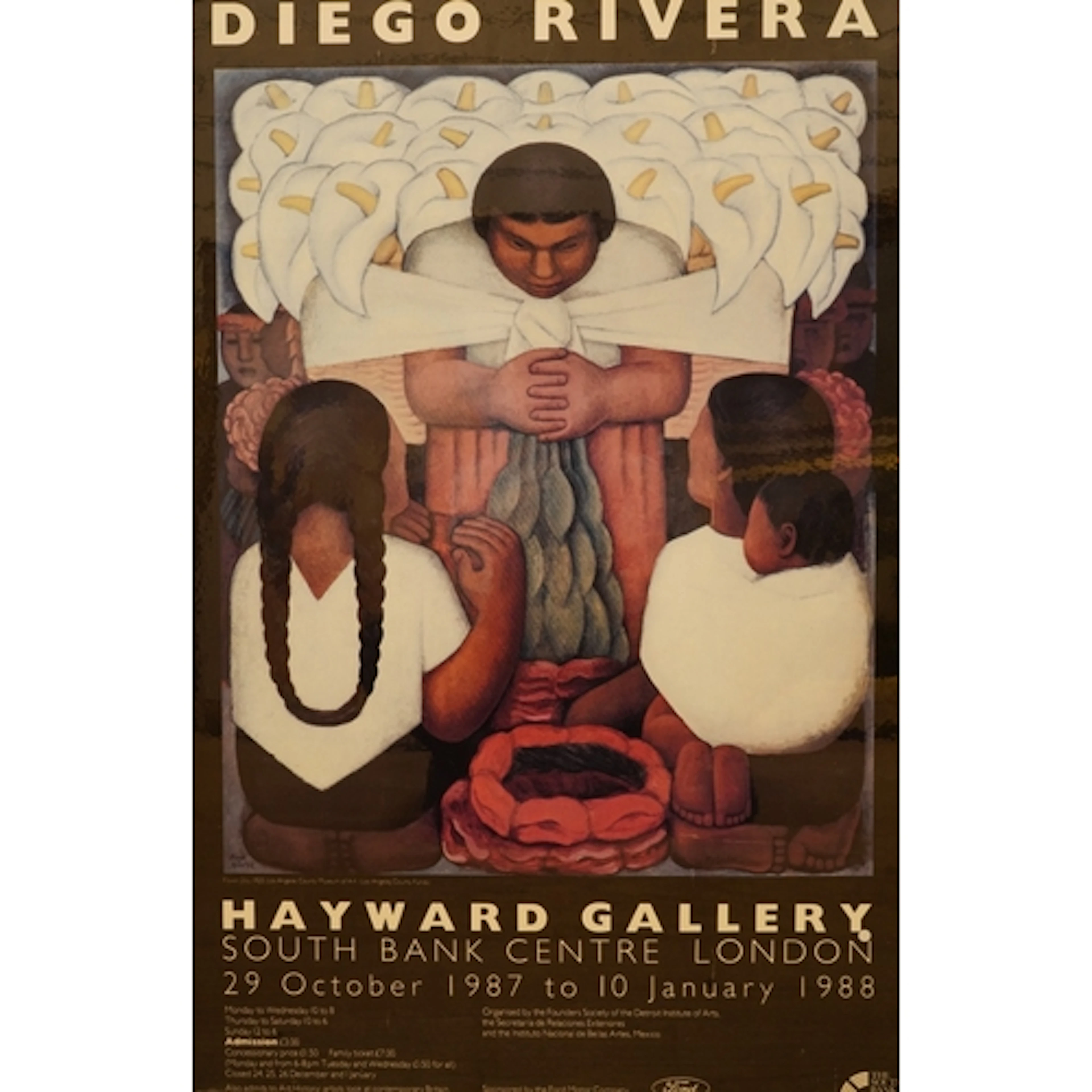 Diego Rivera, gallery exhibition poster, Hayward Gallery, Lo...