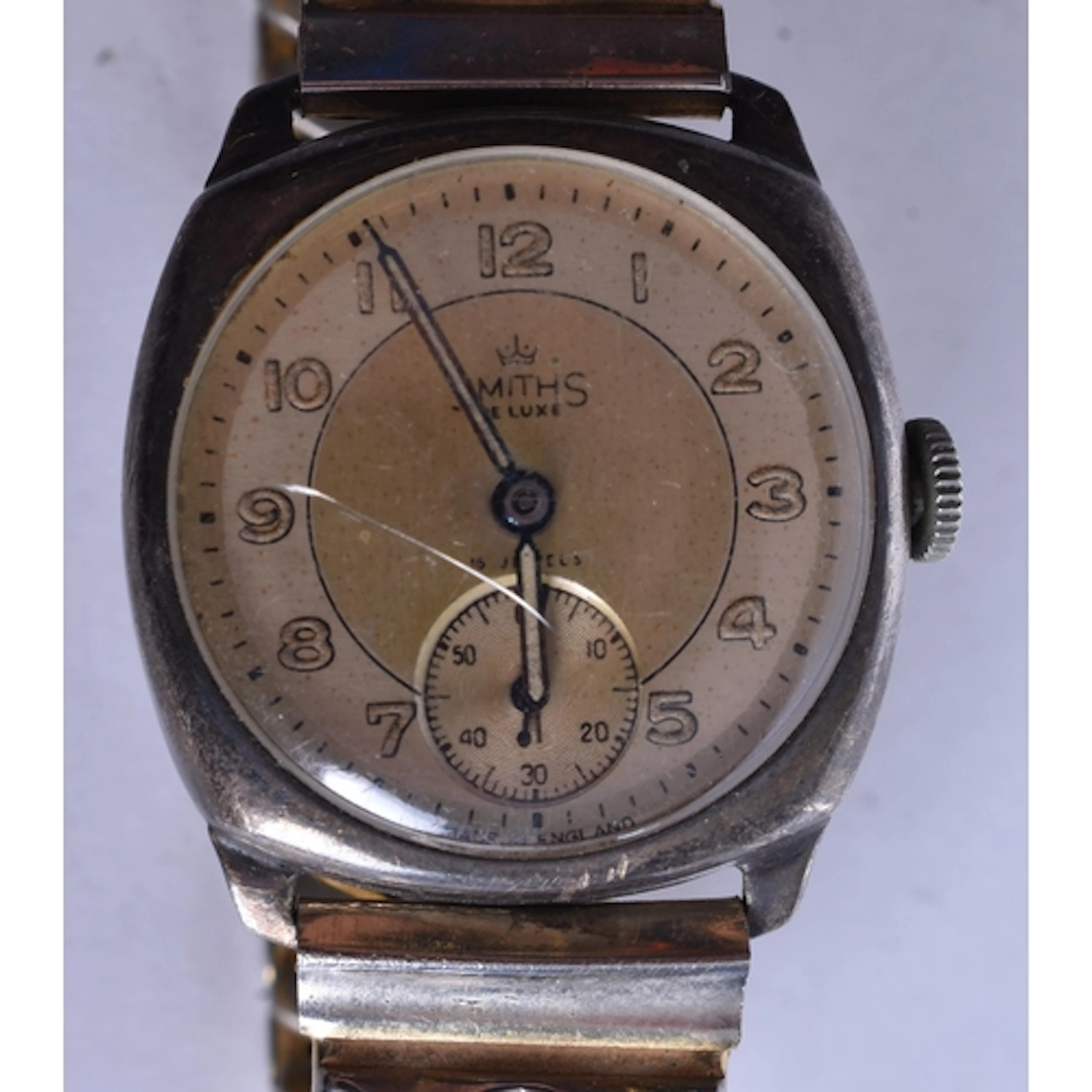 Vintage Smiths De Luxe .925 Silver Hand Wind Watch Working. ...